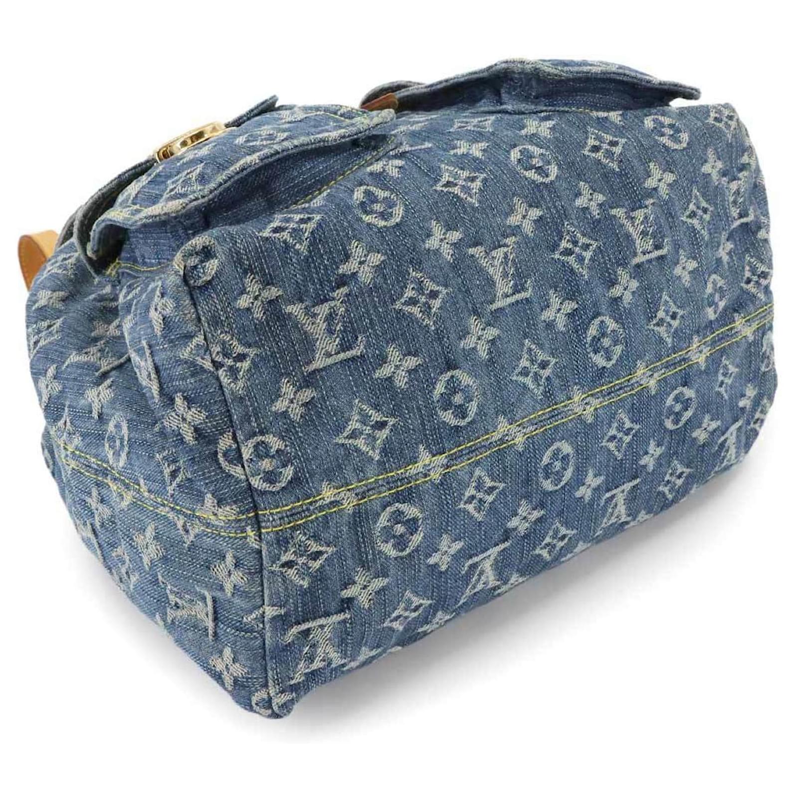 Louis Vuitton Monogram Denim Sac A Dos GM Backpack Blue ref.2408181