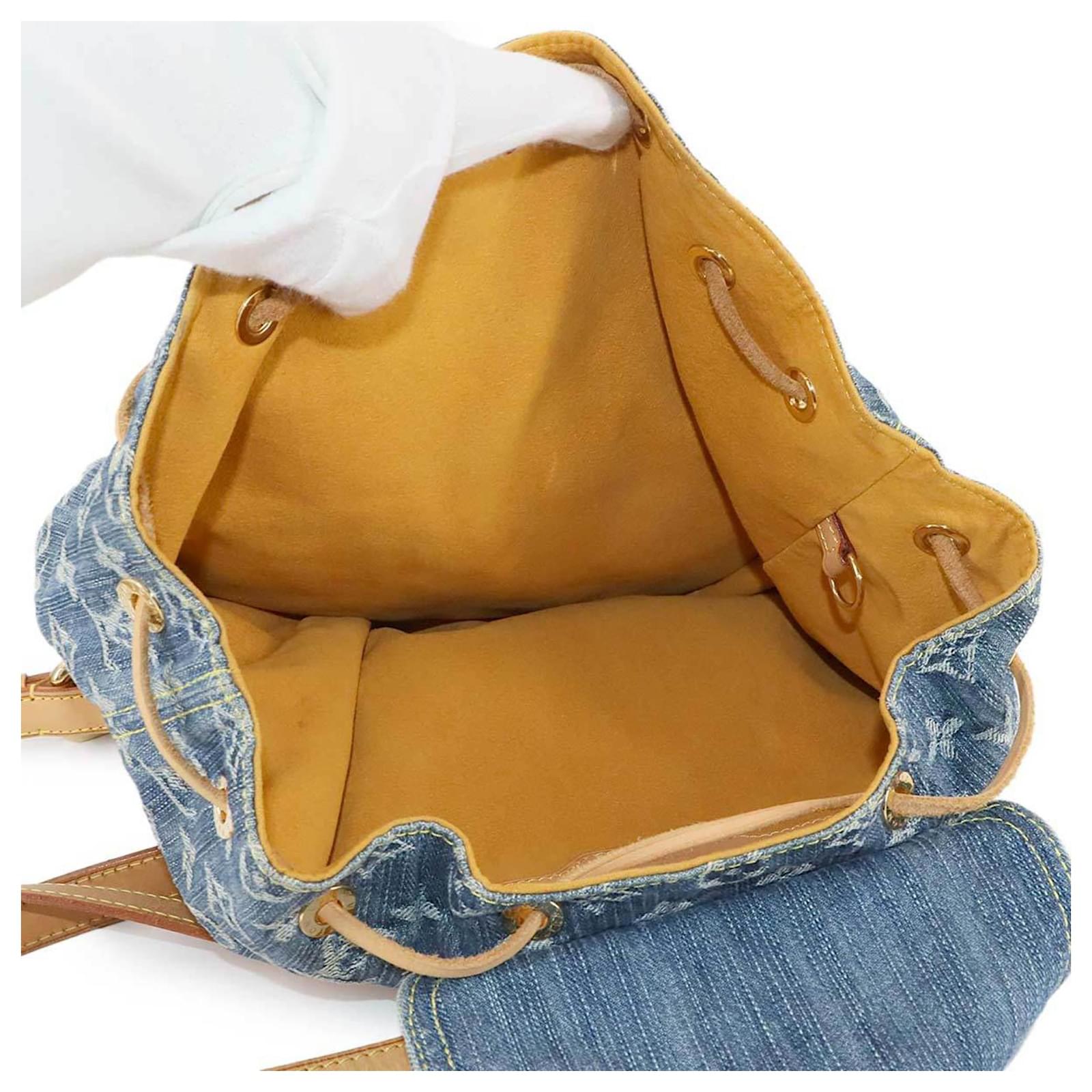 Louis Vuitton Monogram Denim Sac A Dos GM Backpack Blue ref.2408181