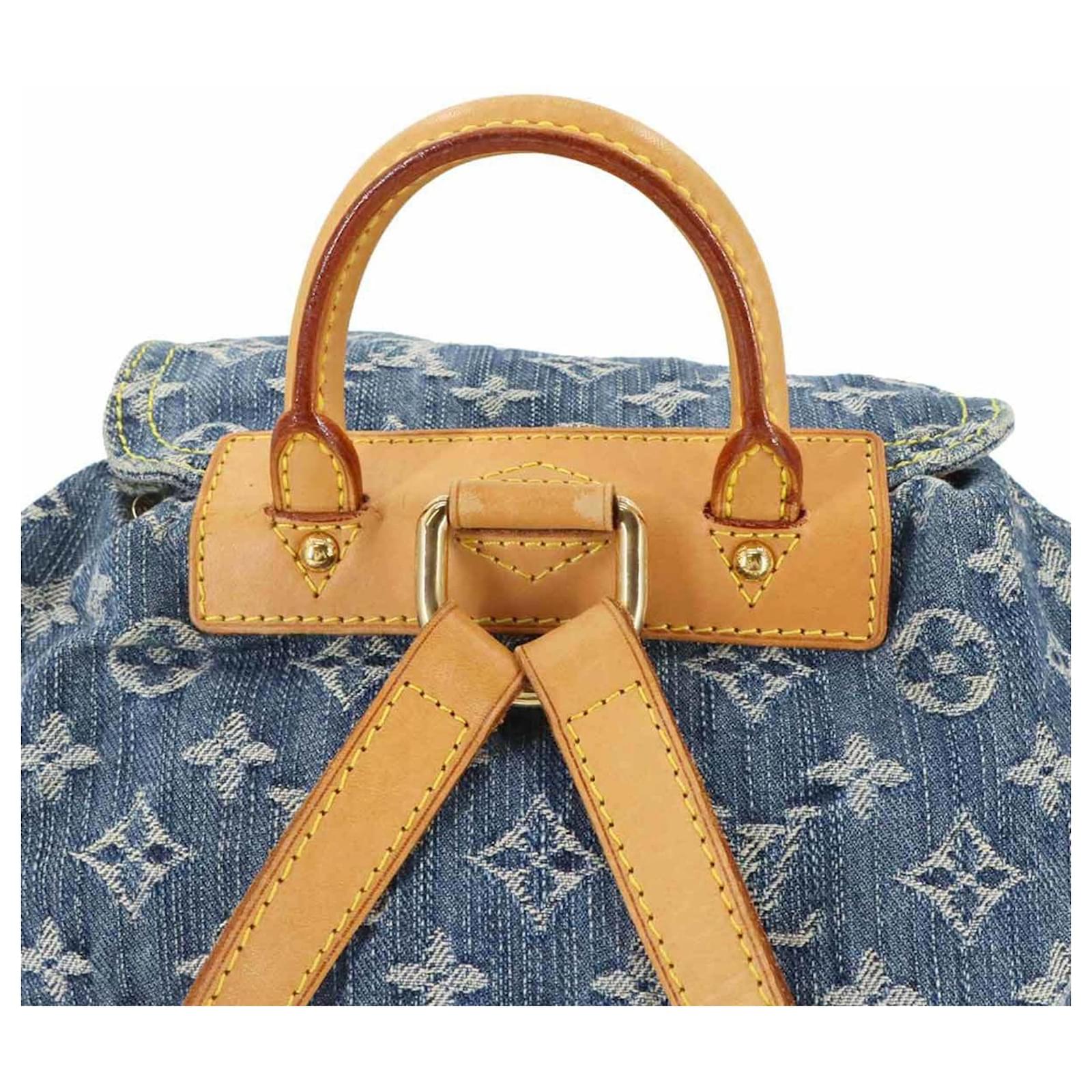 Louis Vuitton Monogram Denim Sac A Dos GM Backpack Blue ref.2408181