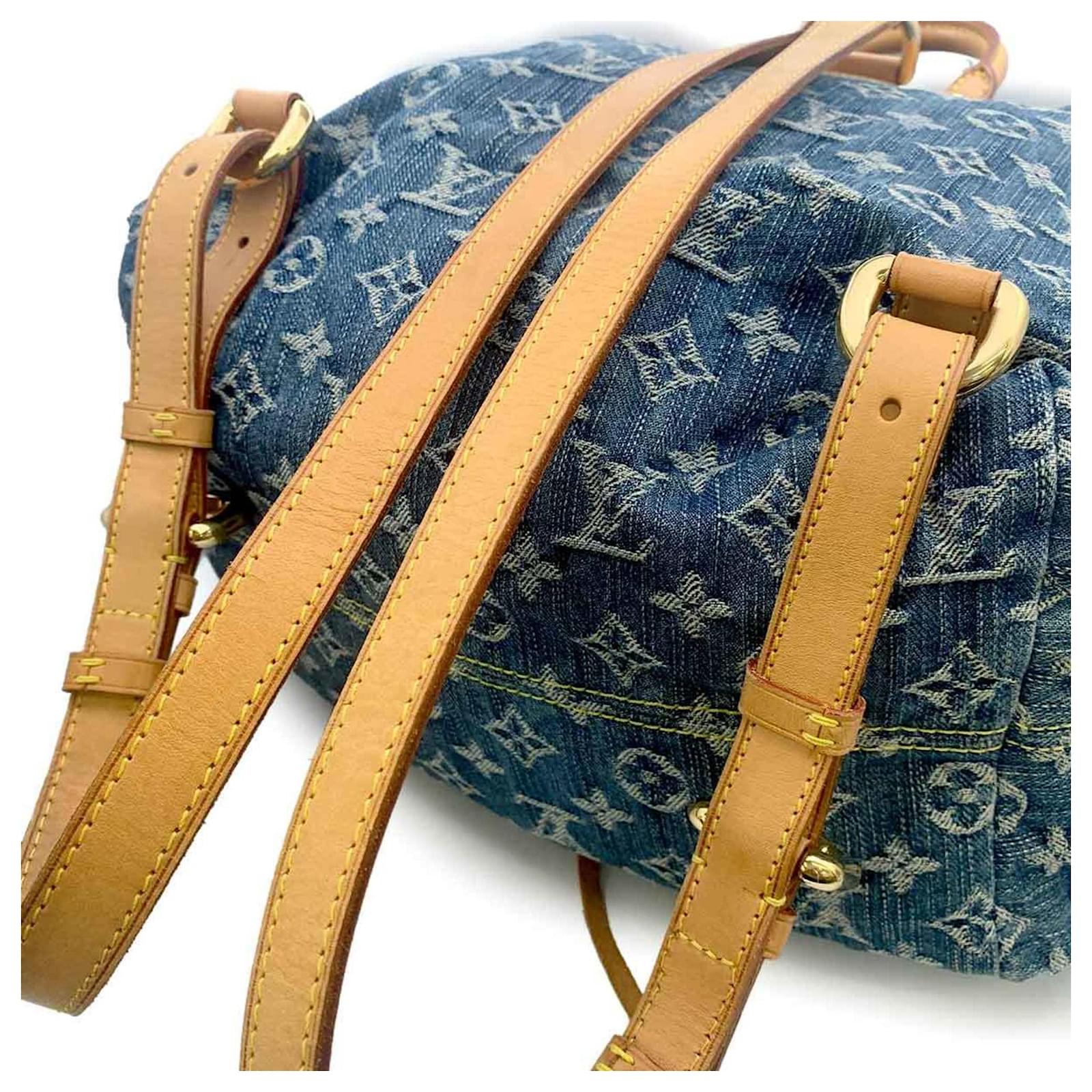 Louis Vuitton Monogram Denim Sac A Dos GM Backpack Blue ref.2408181