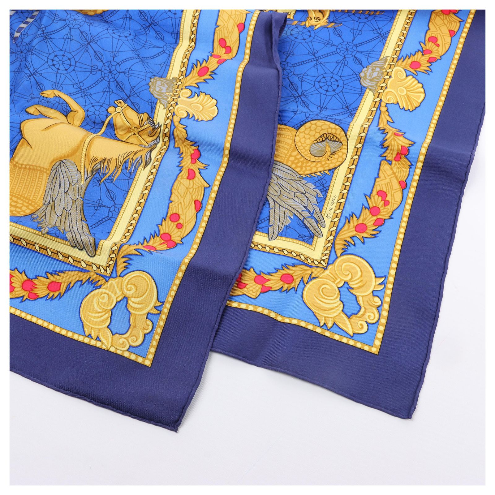 ク*ア様 HERMES カレ90 LES BISSONE DE VENISE Hermes