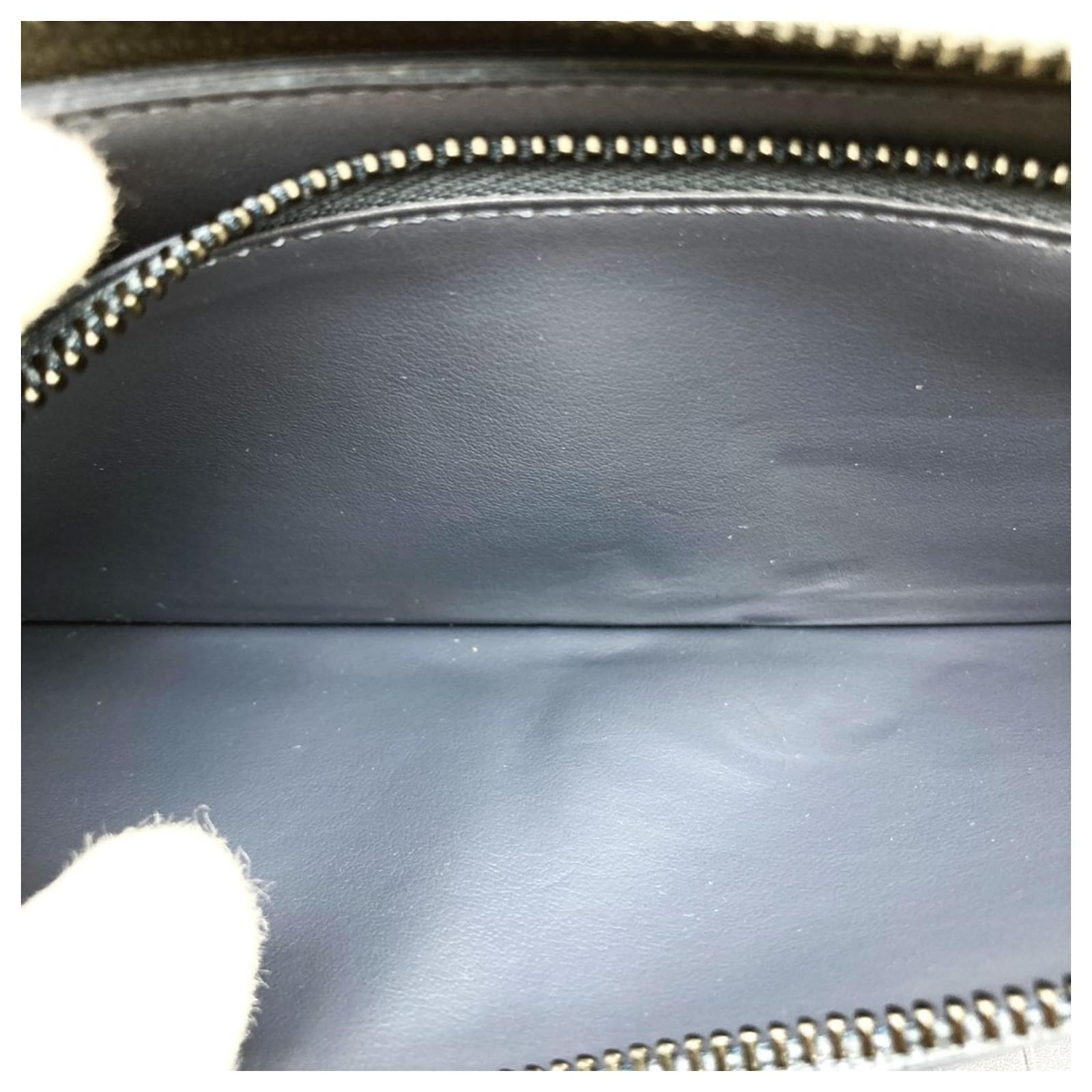 Louis Vuitton Monogram Shadow Long Wallet Blue Navy blue Cloth  ref.2410037