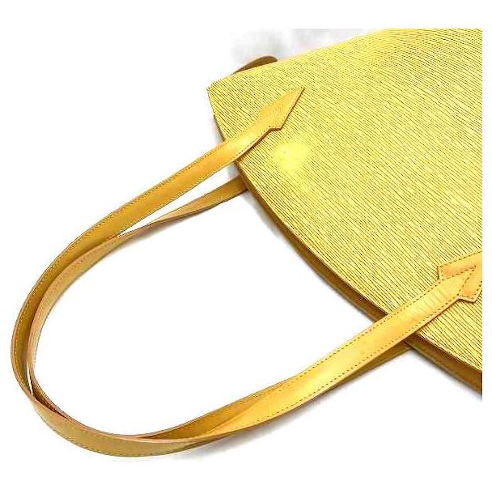 Louis Vuitton Saint Jacques Epi 2way bag Blue Leather ref.2410392