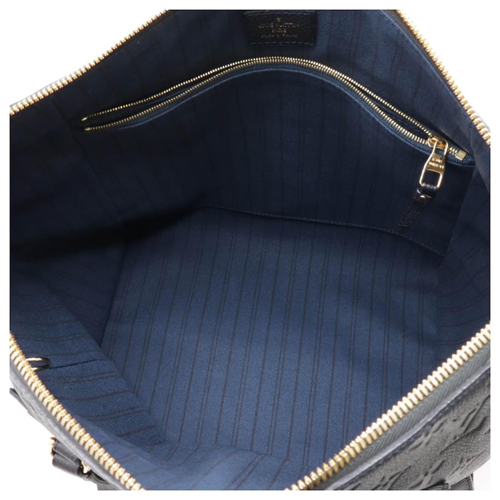 Louis Vuitton Monogram Empreinte Lumineuse PM Tote Bag Blue Leather Pony-style calfskin ref.2410622