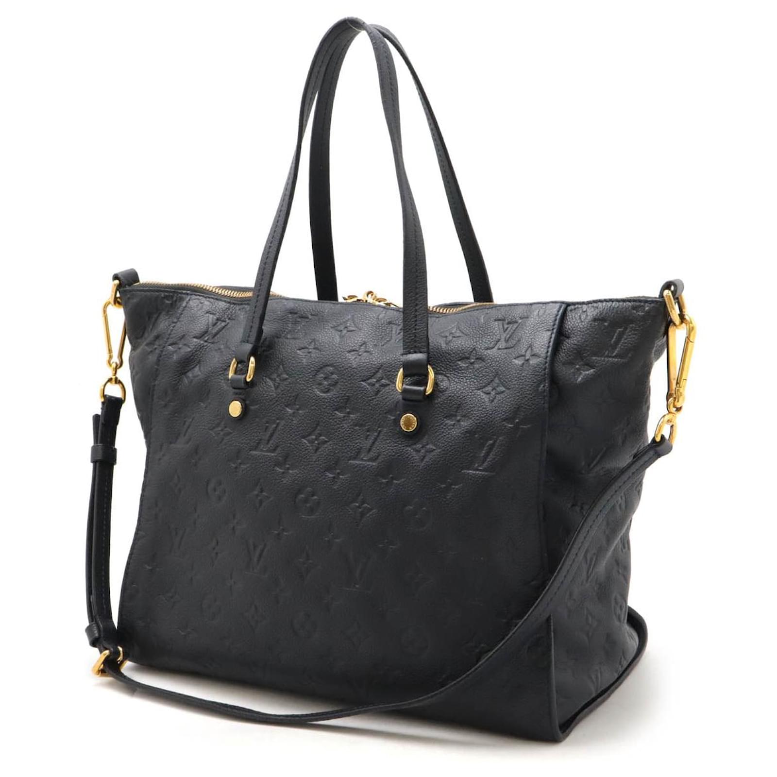 Louis Vuitton Monogram Empreinte Lumineuse PM Tote Blue Leather Pony-style calfskin ref.2411583