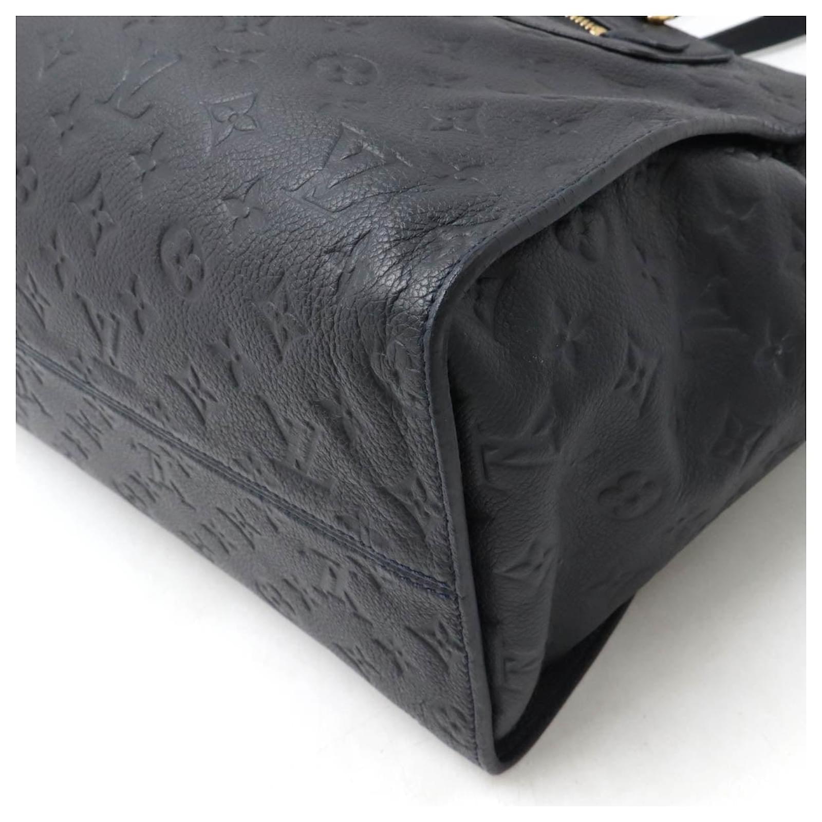 Louis Vuitton Monogram Empreinte Lumineuse PM Tote Blue Leather Pony-style calfskin ref.2411583