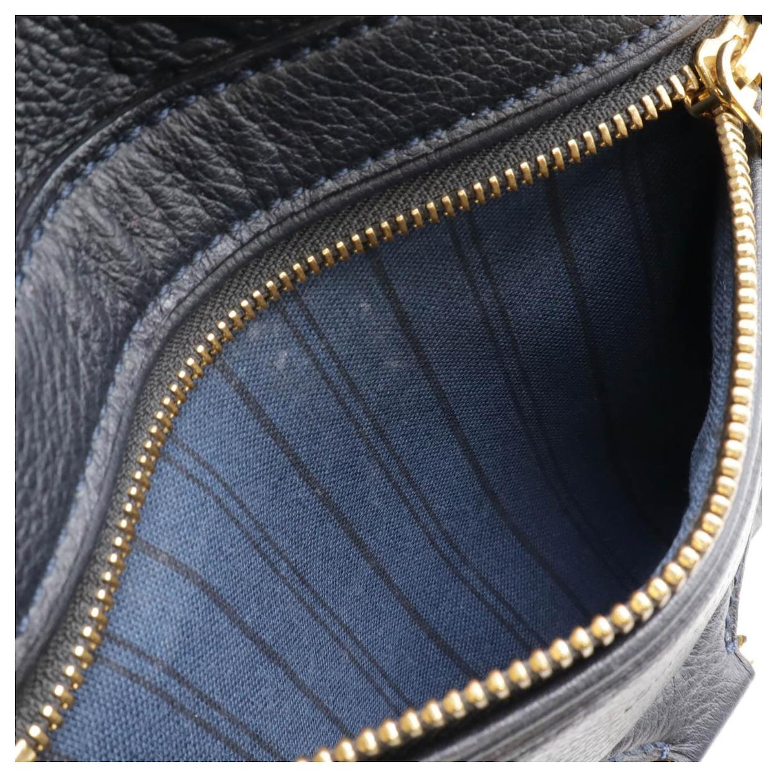 Louis Vuitton Monogram Empreinte Lumineuse PM Tote Blue Leather Pony-style calfskin ref.2411583