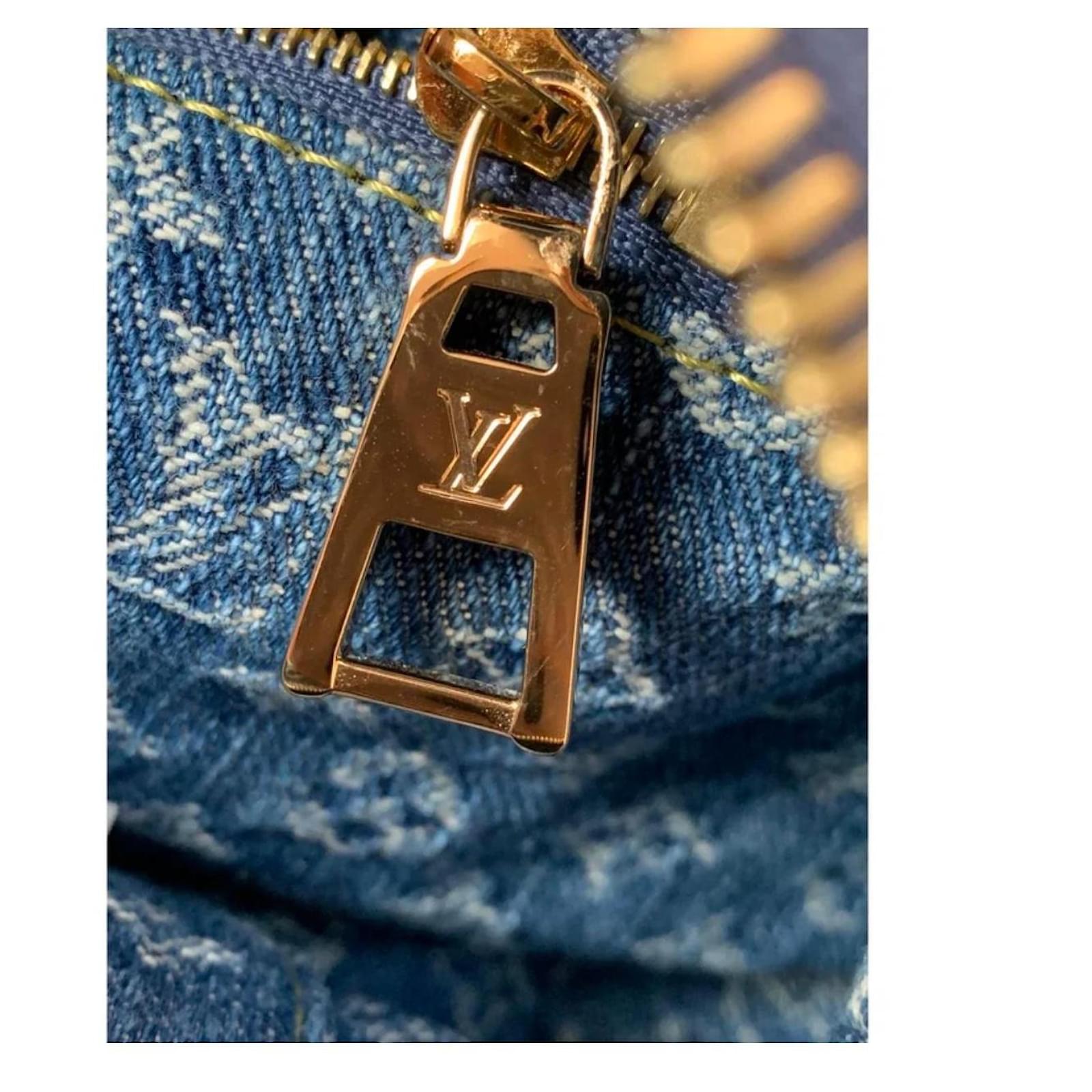 Louis Vuitton Clutch bags Blue Denim ref.2414927