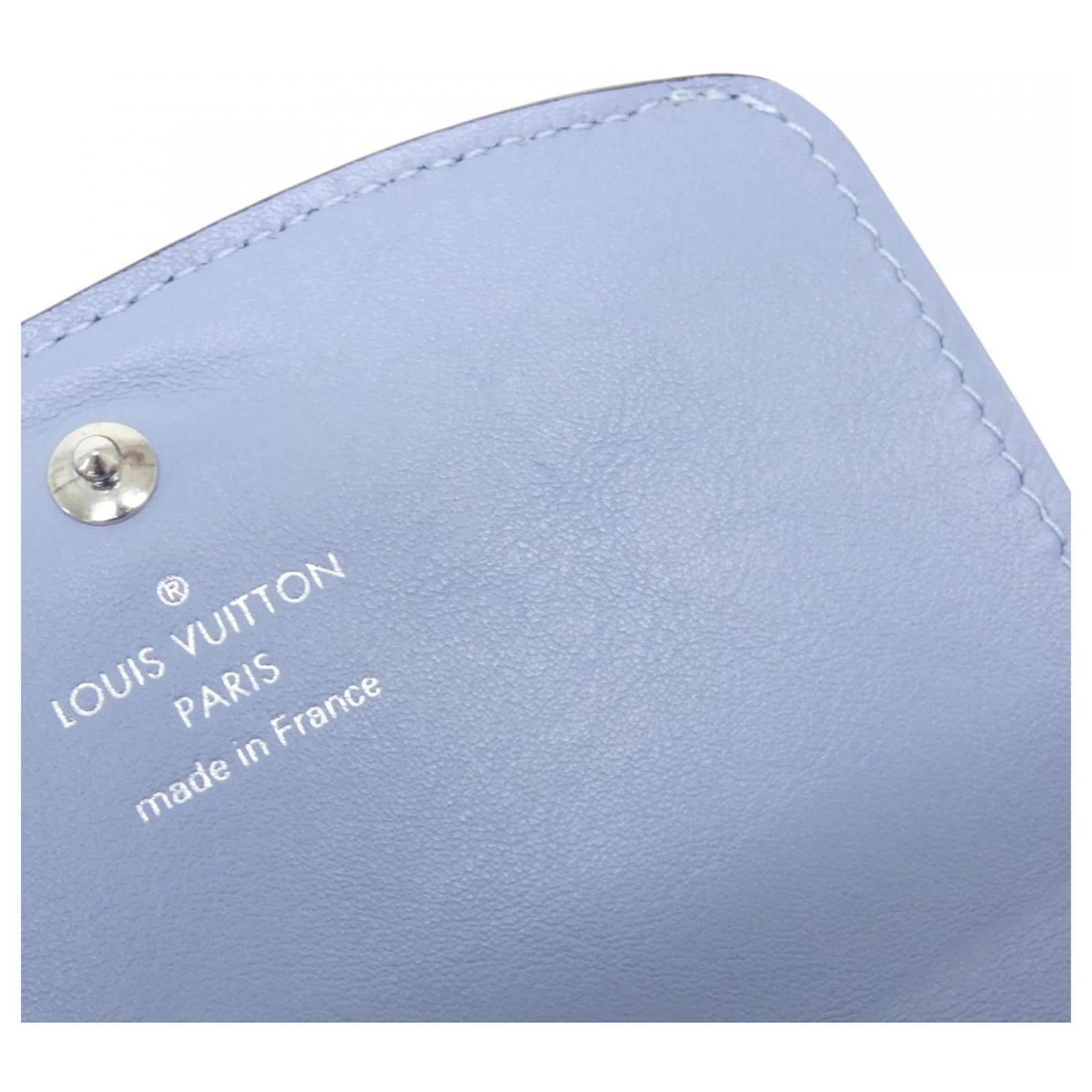 Louis Vuitton Mahina Portefeuille Iris Compact Wallet Light blue Leather  ref.2415148