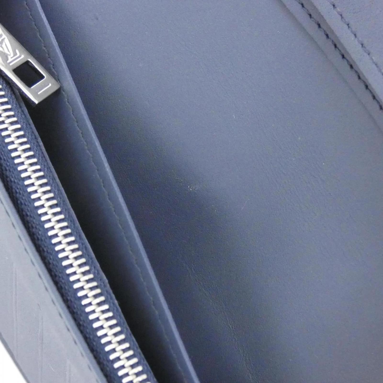 Louis Vuitton LV Aerogramme Portefeuille Brazza Wallet Navy blue Leather  ref.2415153