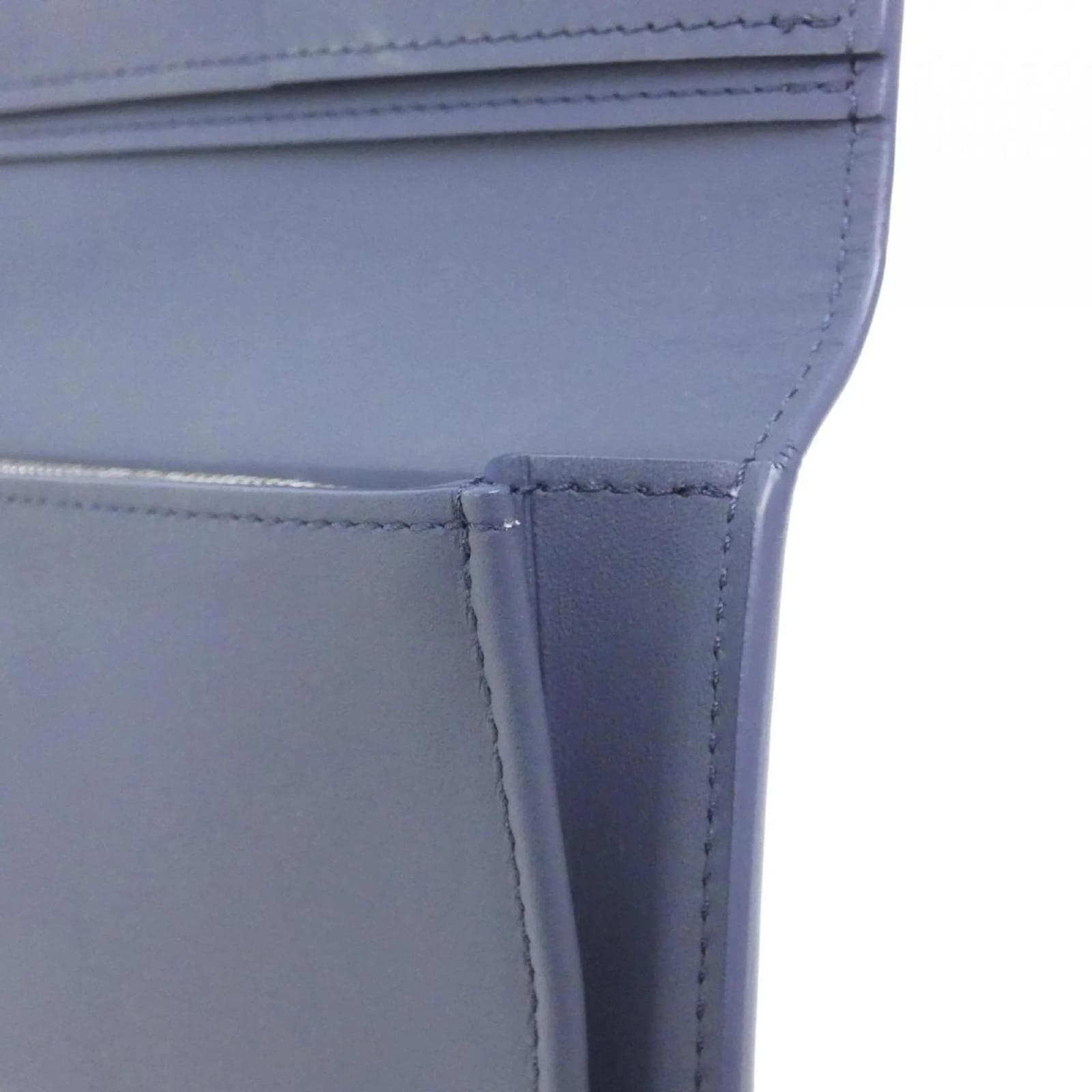 Louis Vuitton LV Aerogramme Portefeuille Brazza Wallet Navy blue Leather  ref.2415153