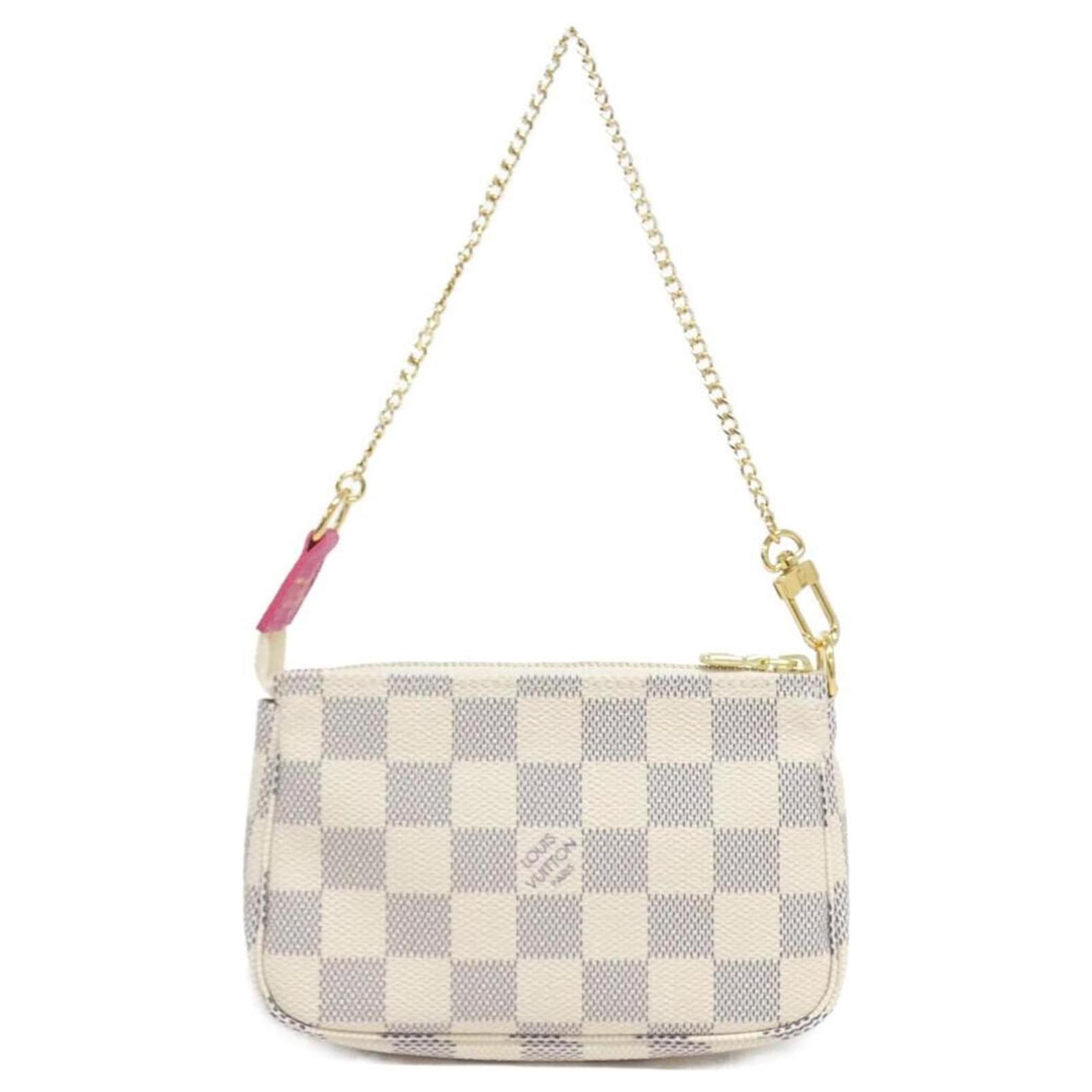Louis Vuitton Damier Azur Mini Pochette Accessoires Blue Cloth ref.2415262