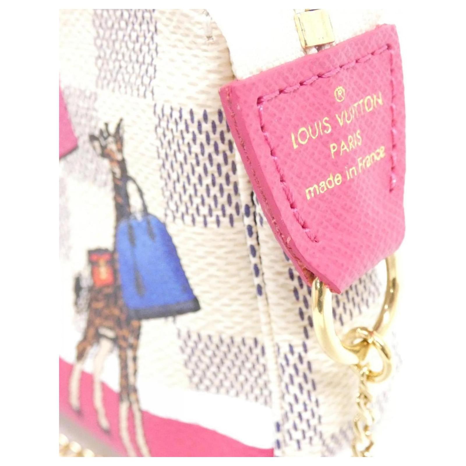 Louis Vuitton Damier Azur Mini Pochette Accessoires Blue Cloth ref.2415262