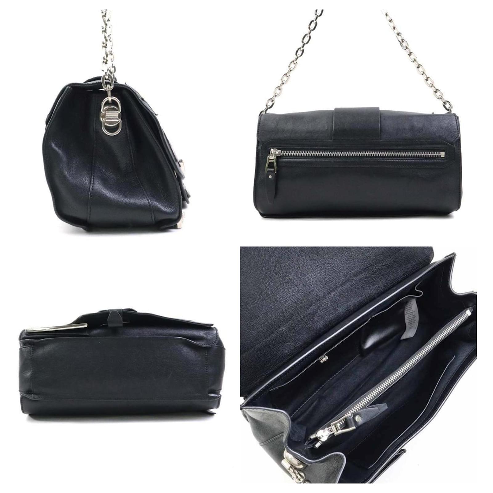 Versace 2-Way Shoulder Bag Black Multiple colors Leather ref Versace 2-Way Shoulder Bag Black Multiple colors Leather ref