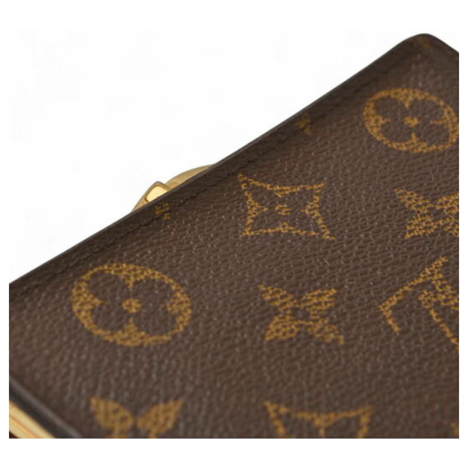 Louis Vuitton Monogram Bi-Fold Wallet Brown Patent leather  ref.2416001