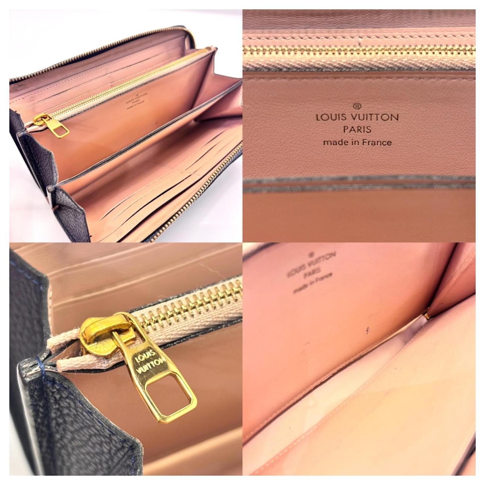 Louis Vuitton Portefeuille Comete Long Wallet Navy blue Leather  ref.2416562