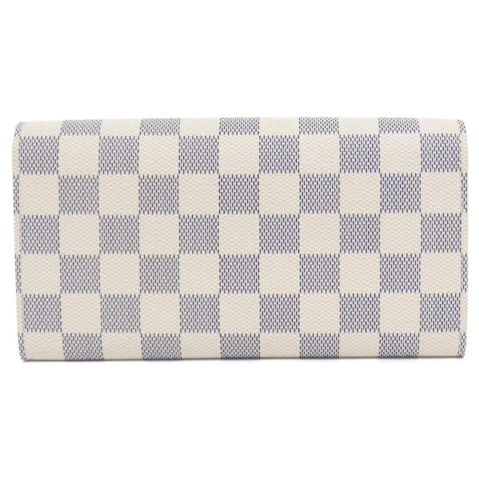 Louis Vuitton Damier Azur Portefeuille Sarah Wallet Blue Cloth  ref.2416792
