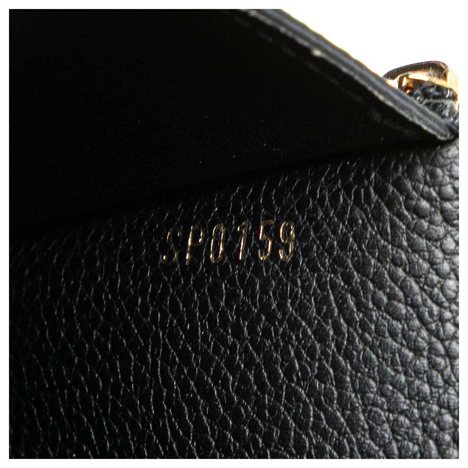 Louis Vuitton Black Monogram Empreinte Victorine Wallet Leather Cloth  ref.2417079