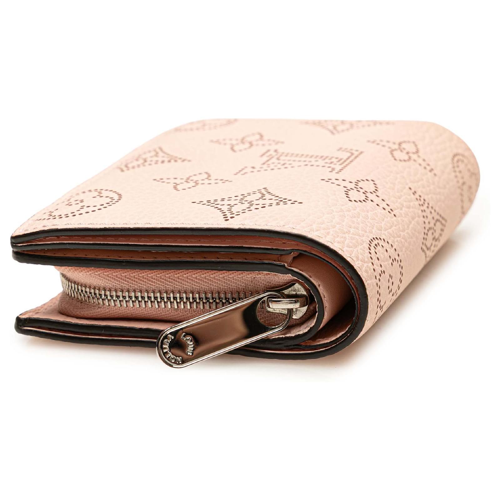 Louis Vuitton Pink Monogram Mahina Clea Wallet Leather Pony-style calfskin  ref.2417102