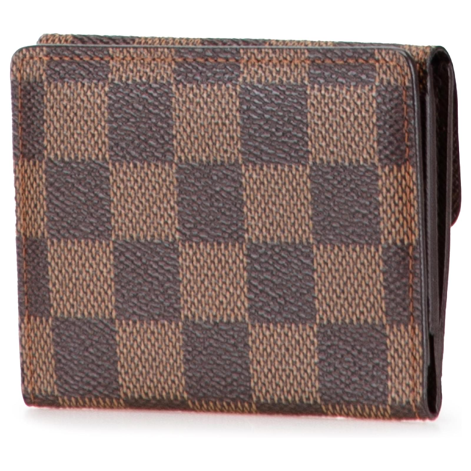 Louis Vuitton Brown Damier Ebene Ludlow Wallet Cloth  ref.2417235
