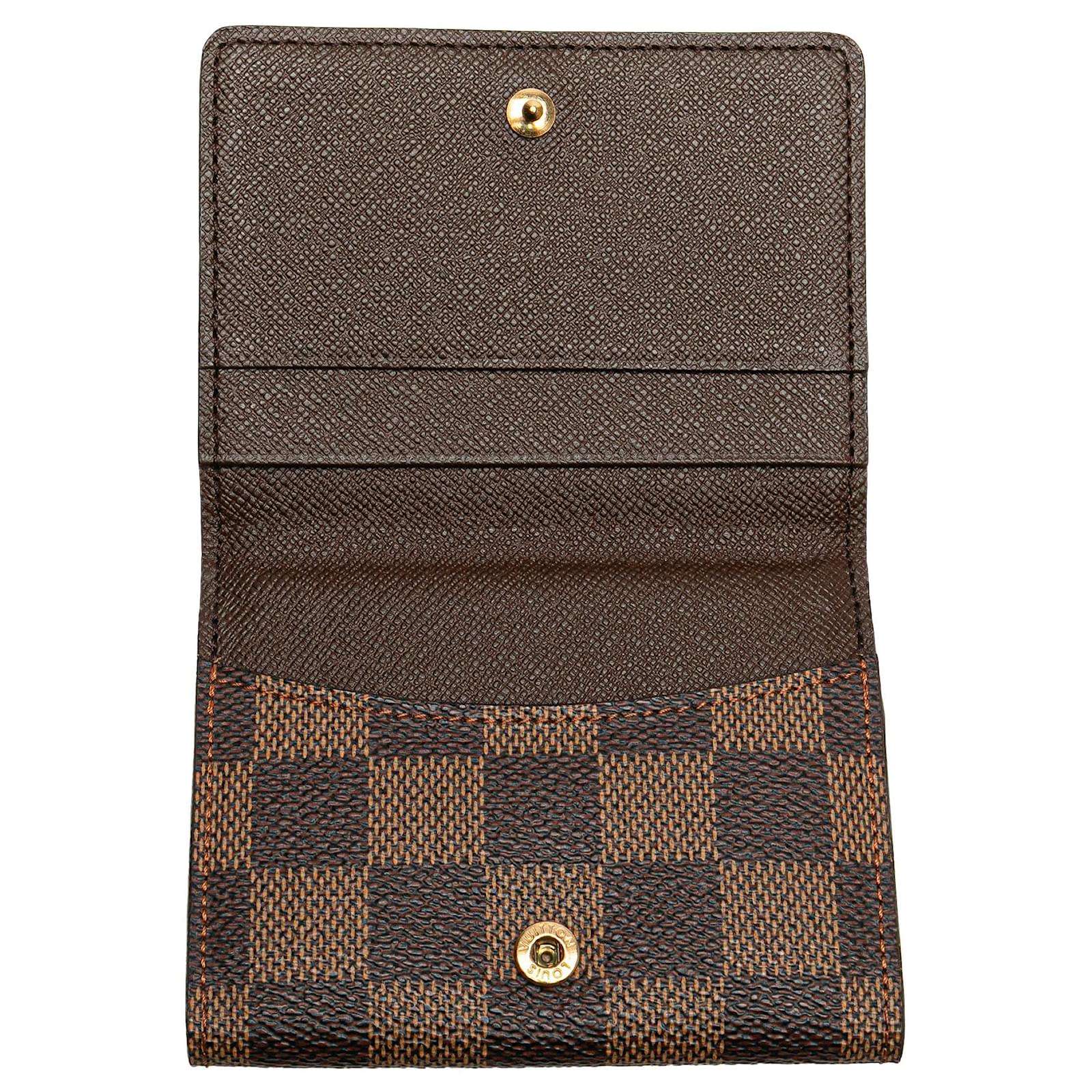 Louis Vuitton Brown Damier Ebene Ludlow Wallet Cloth  ref.2417235
