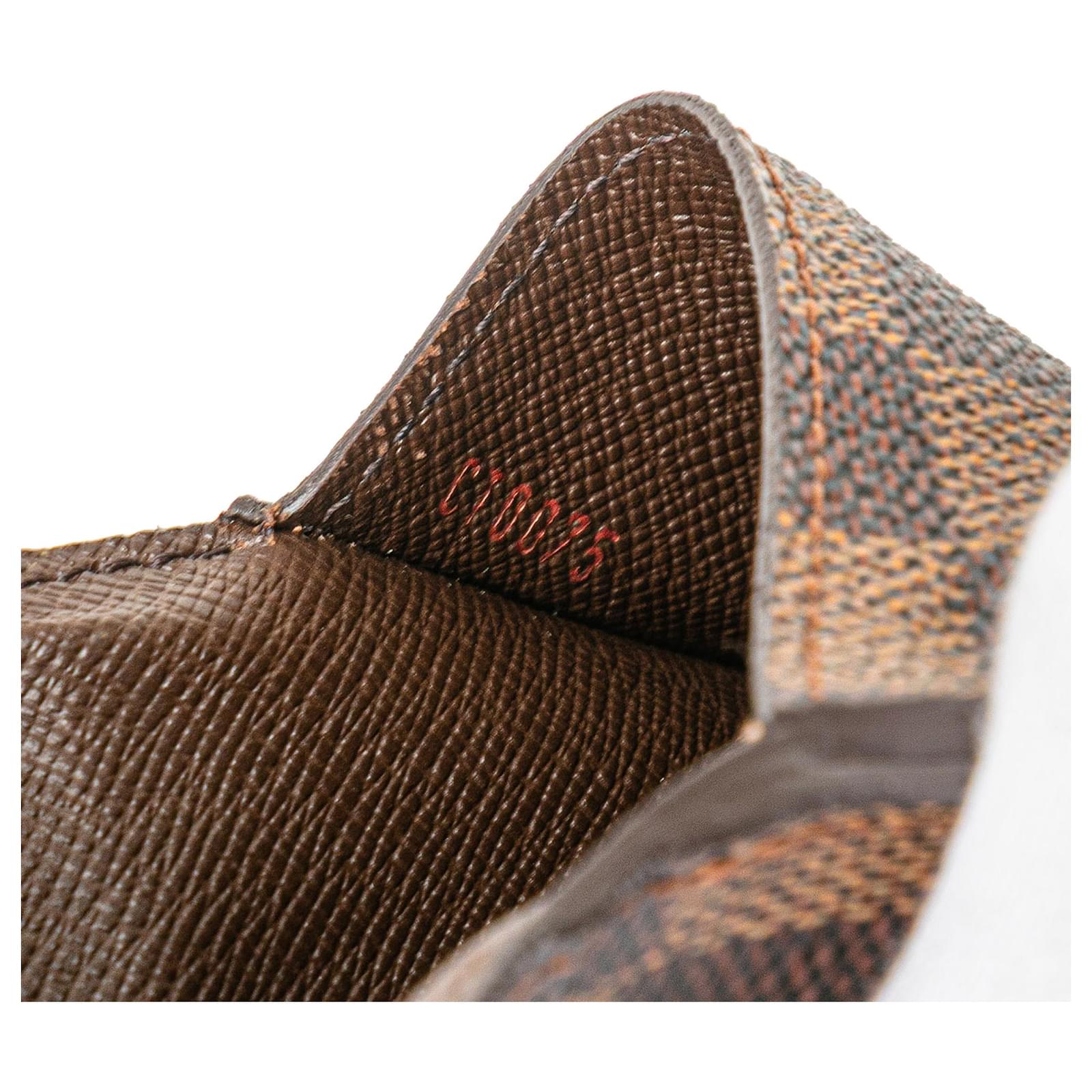Louis Vuitton Brown Damier Ebene Ludlow Wallet Cloth  ref.2417235