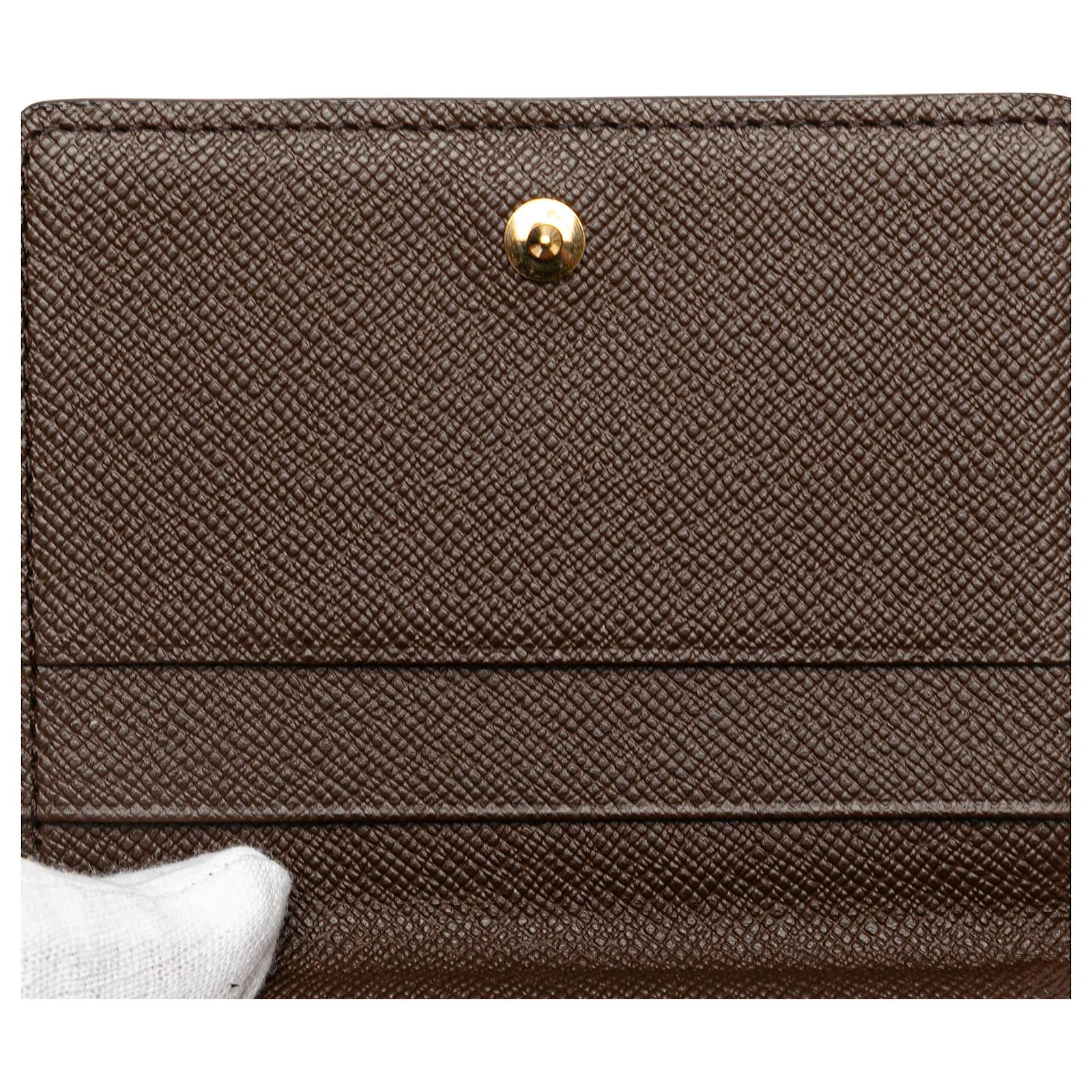 Louis Vuitton Brown Damier Ebene Ludlow Wallet Cloth  ref.2417235