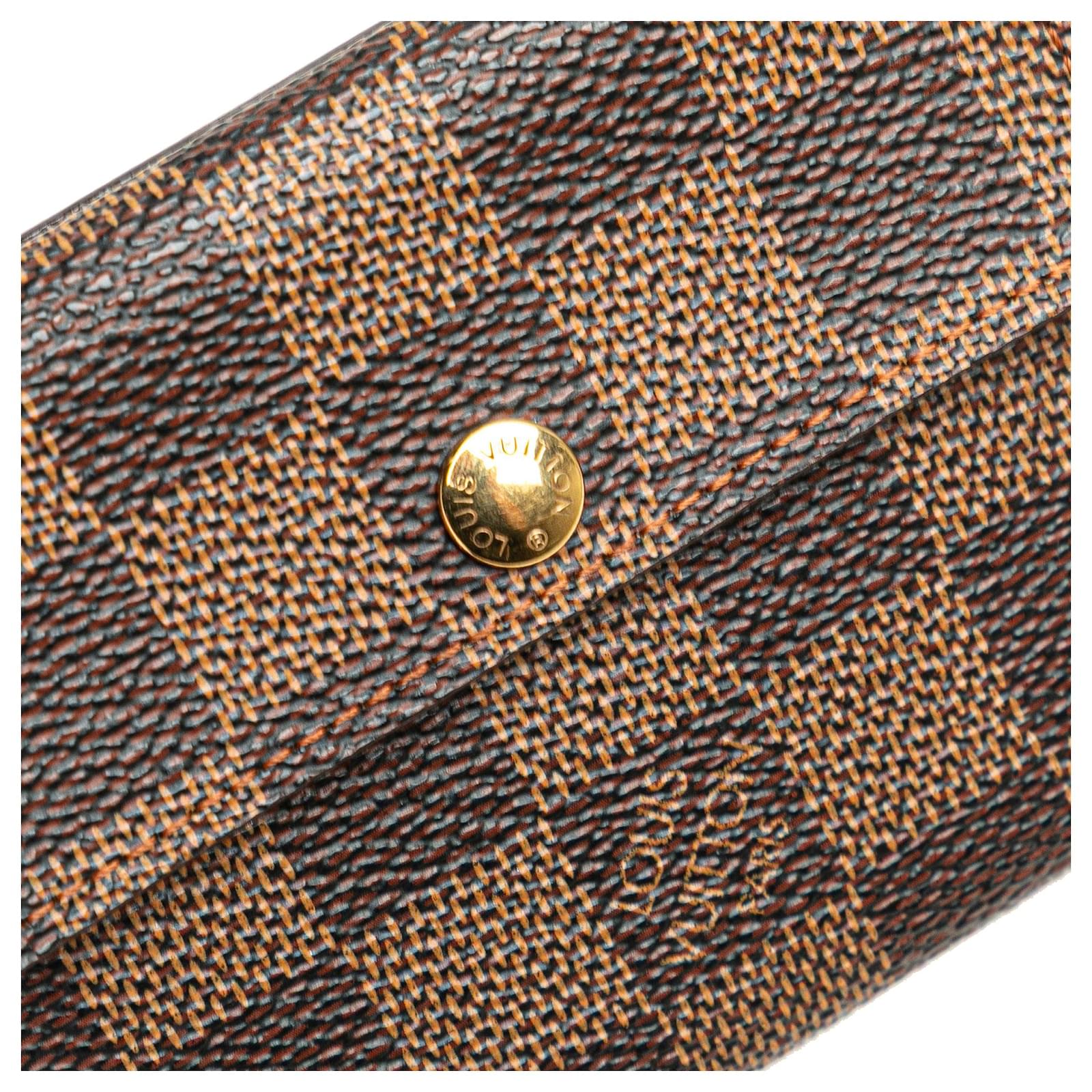 Louis Vuitton Brown Damier Ebene Ludlow Wallet Cloth  ref.2417235