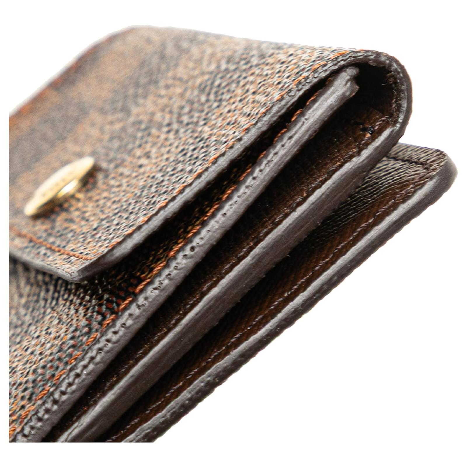 Louis Vuitton Brown Damier Ebene Ludlow Wallet Cloth  ref.2417235