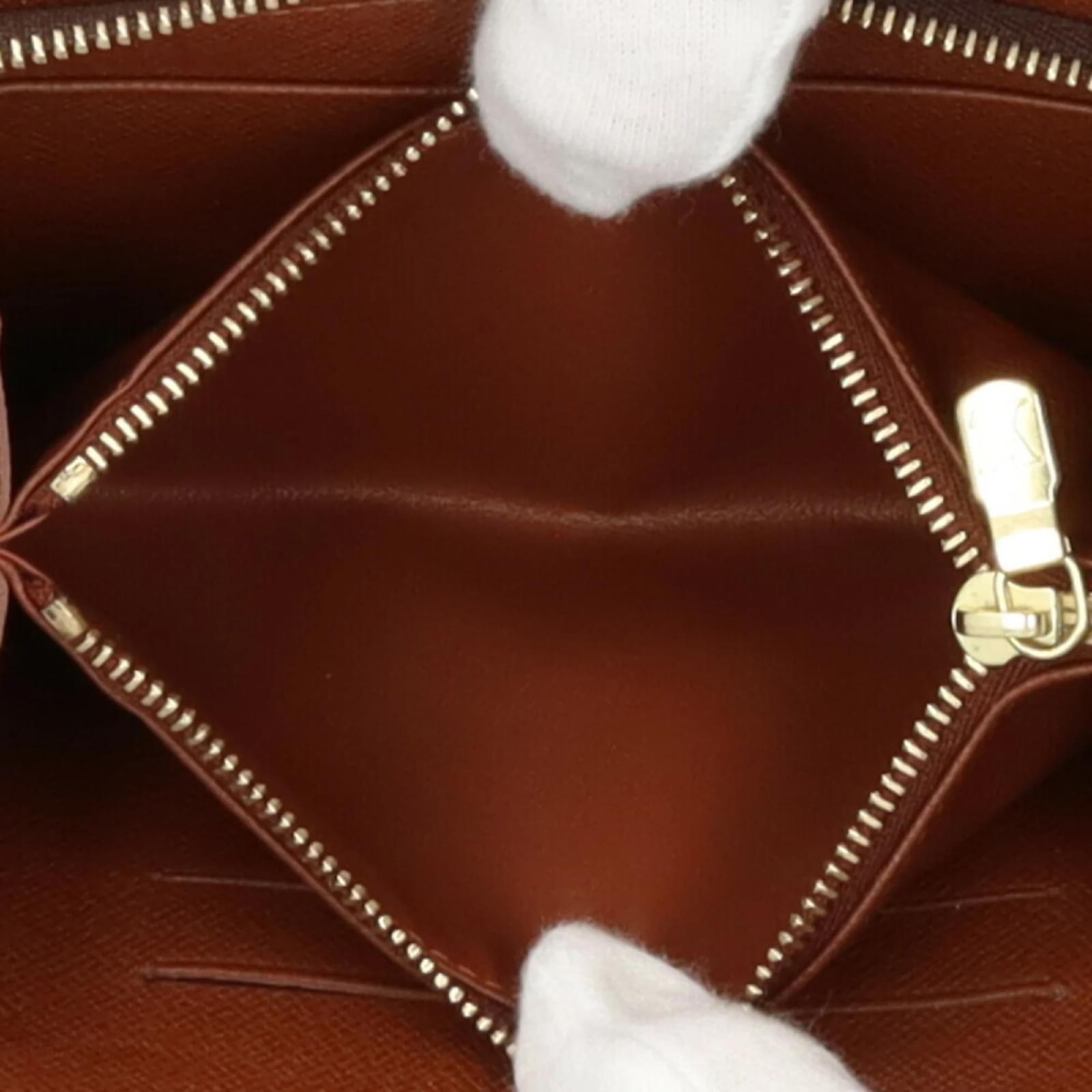 Louis Vuitton Monogram Long Wallet Brown Patent leather  ref.2417666