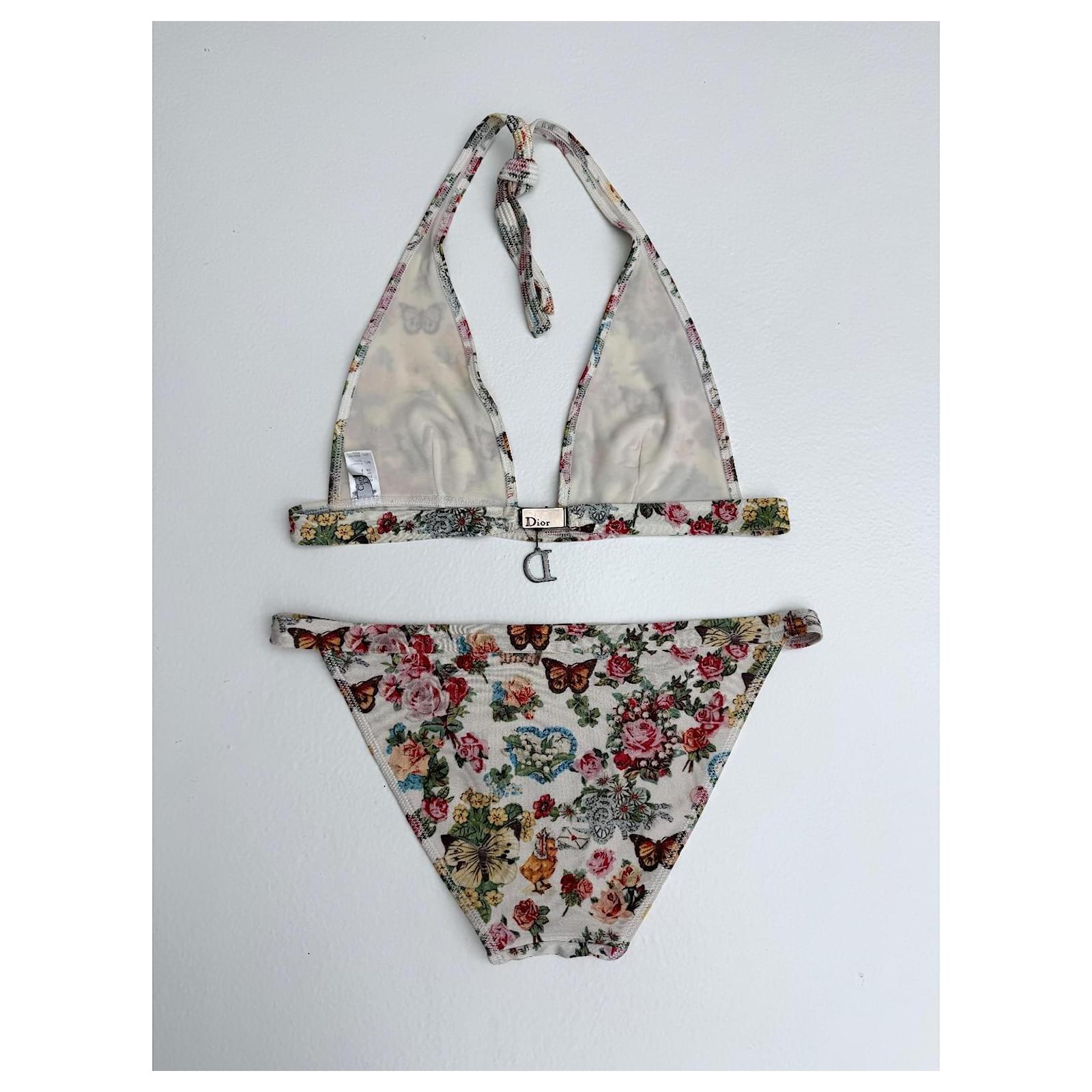 Christian Dior Dior Floral Bikini Multiple colors Elastane