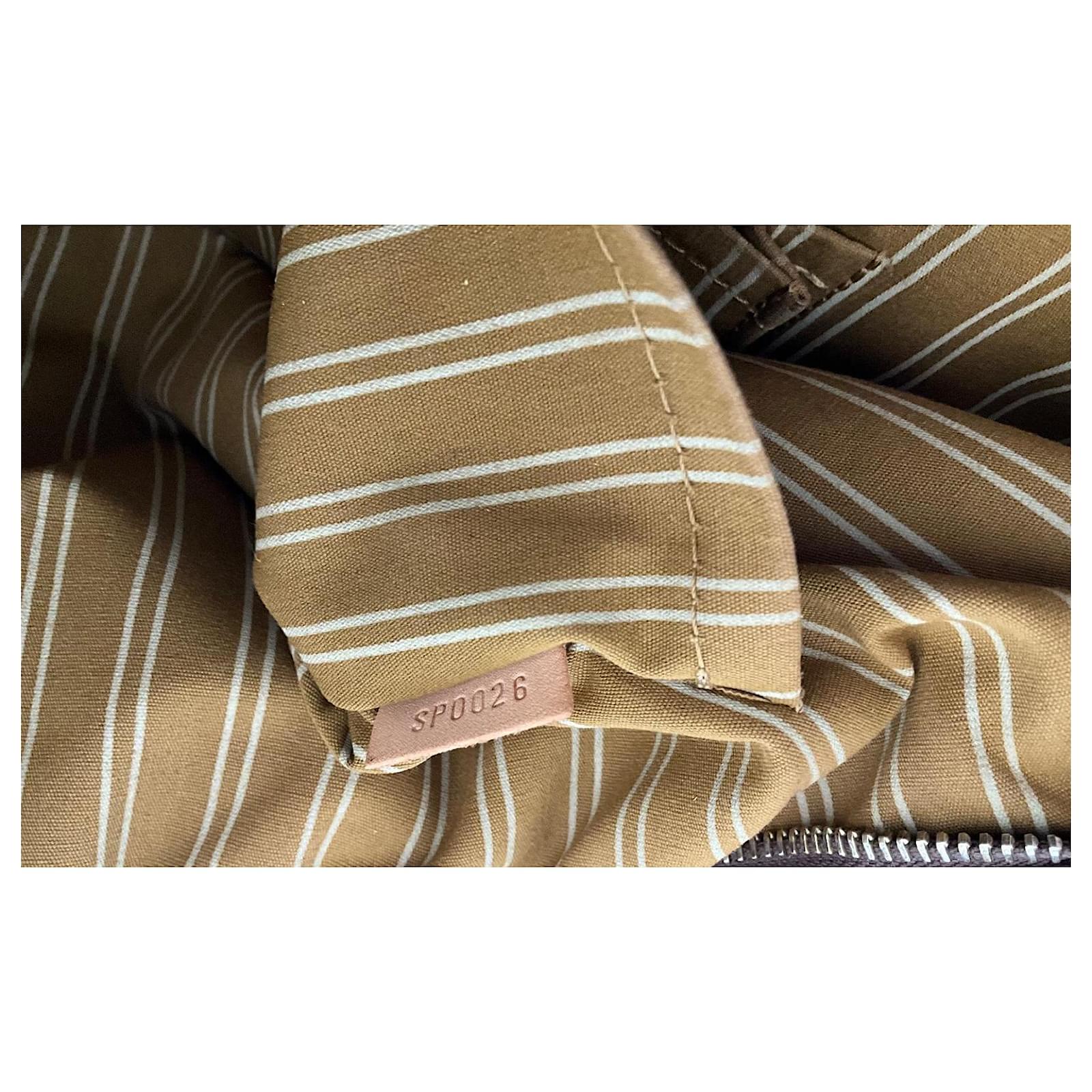 Louis Vuitton Antigua Brown Khaki Cotton Cloth  ref.2418239