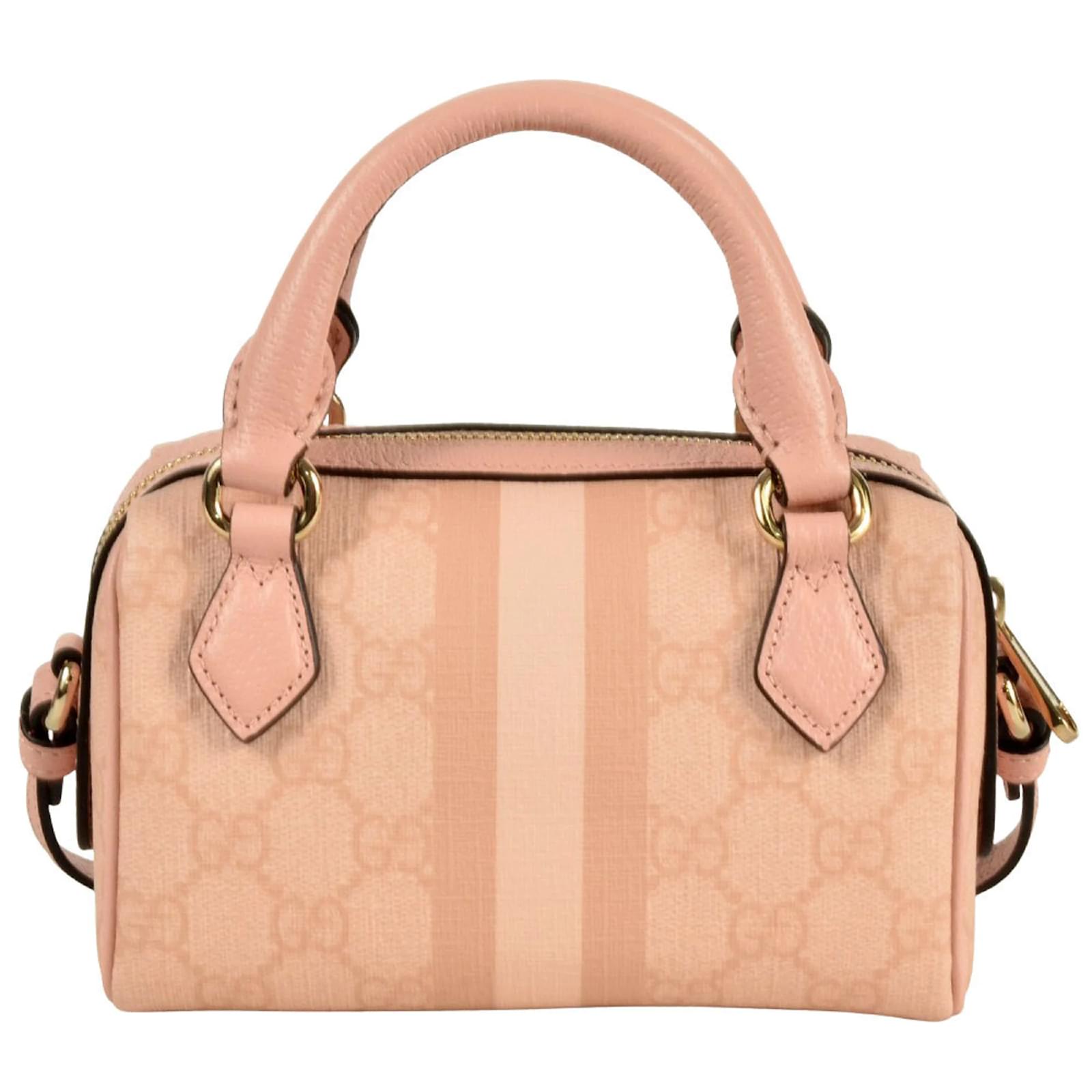 Gucci Ophidia Super Mini Handbag Pink Cloth ref.2418554 - Joli Closet