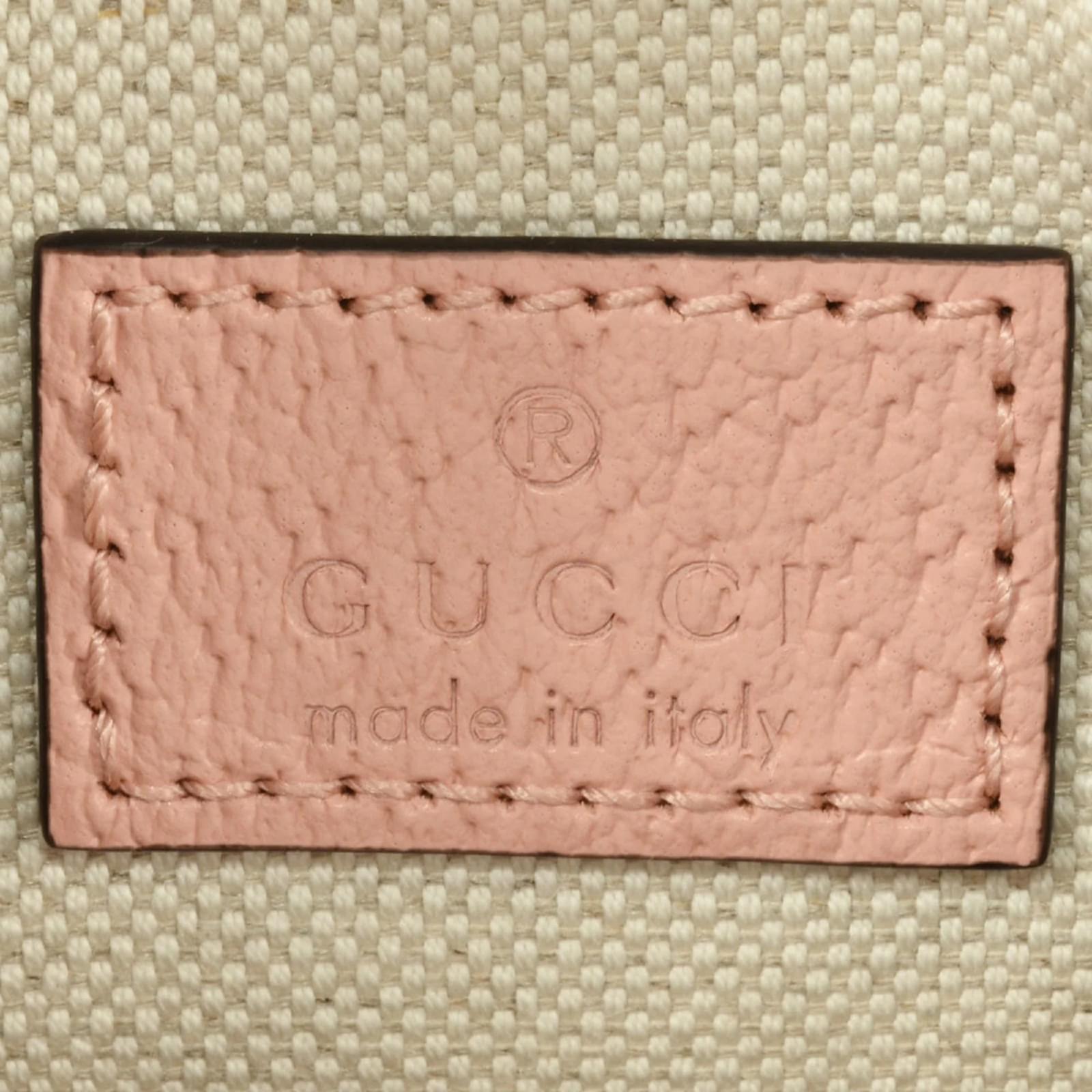 Gucci Ophidia Super Mini Handbag Pink Cloth ref.2418554 - Joli Closet