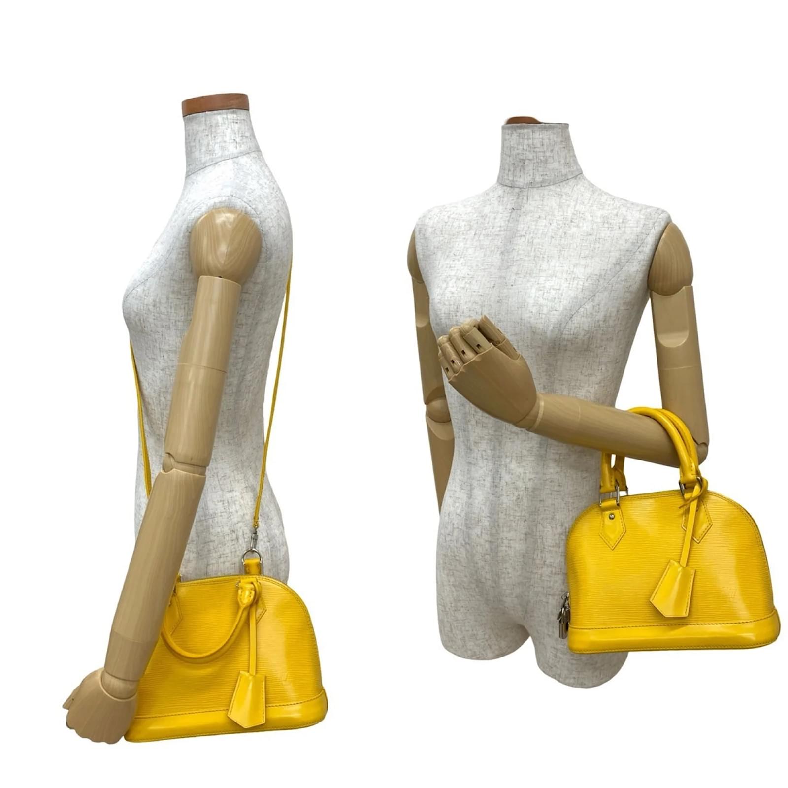Louis Vuitton Alma BB Epi Leather Handbag Yellow  ref.2418706
