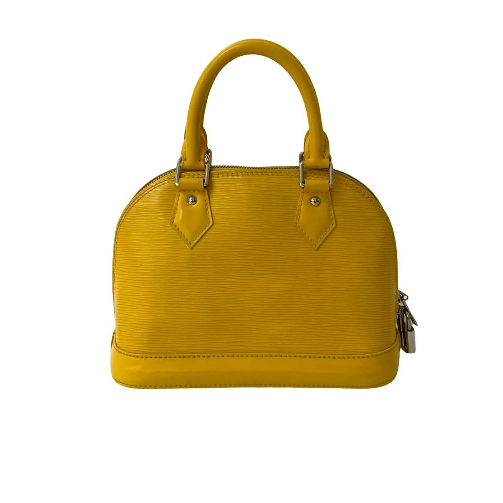 Louis Vuitton Alma BB Epi Leather Handbag Yellow  ref.2418706