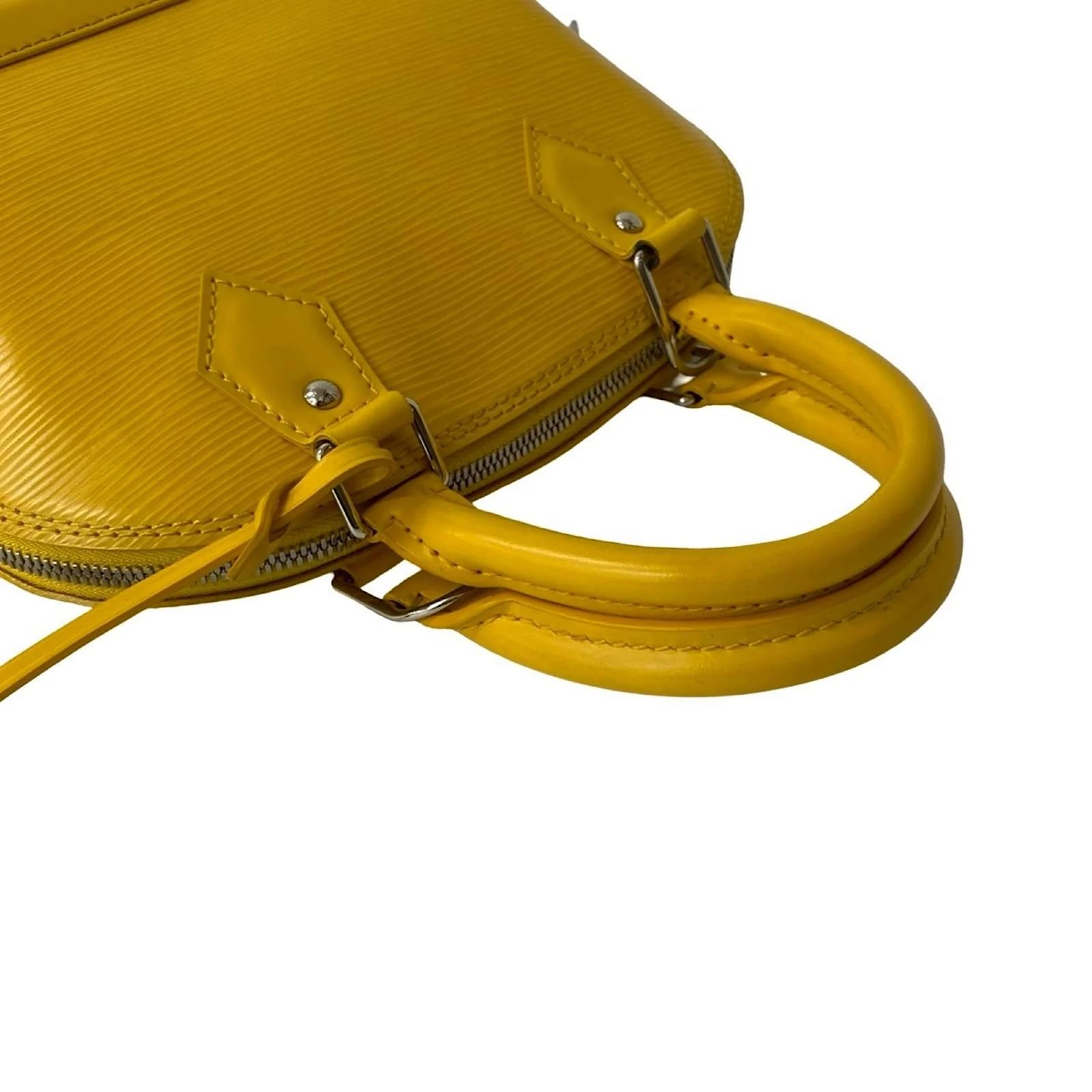 Louis Vuitton Alma BB Epi Leather Handbag Yellow  ref.2418706