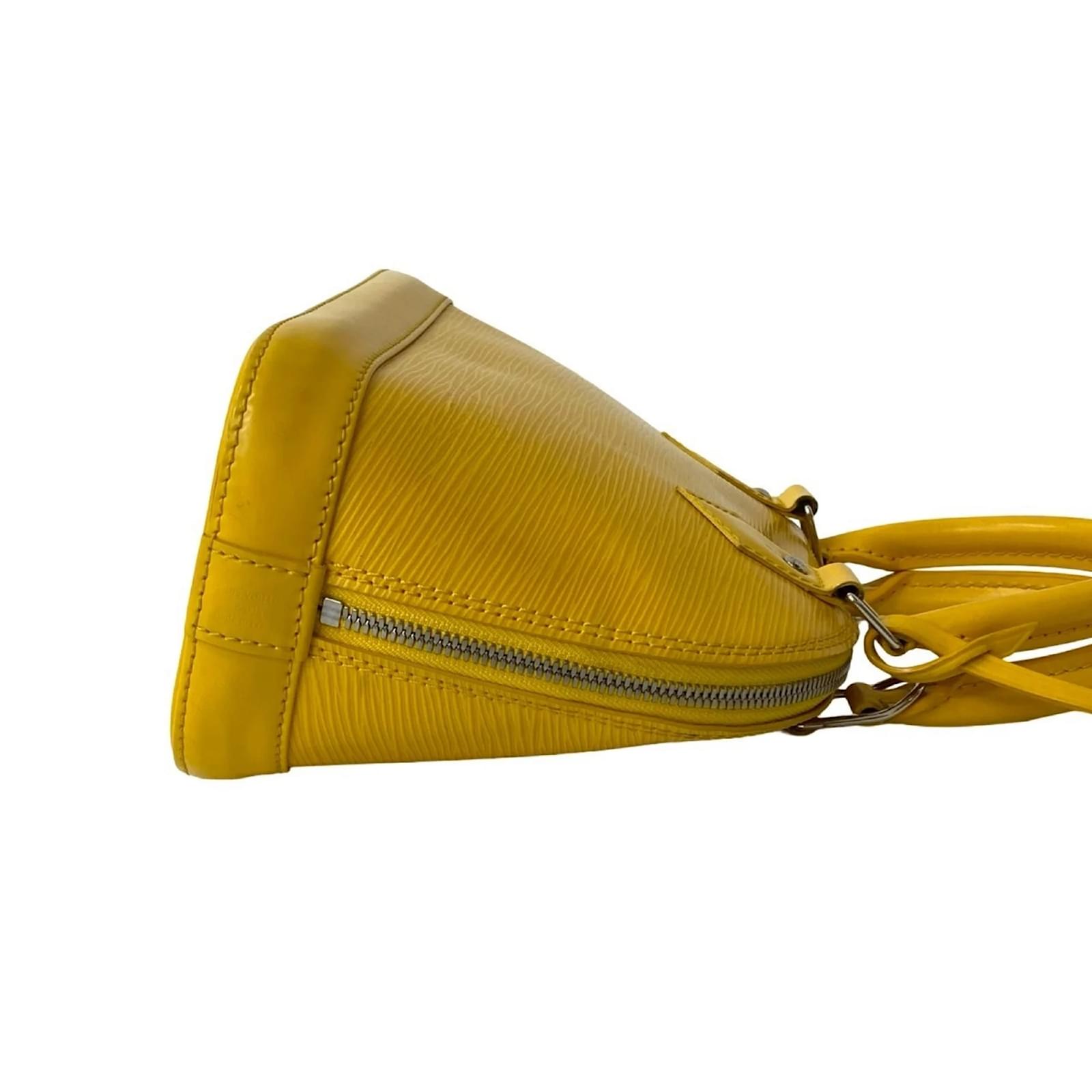Louis Vuitton Alma BB Epi Leather Handbag Yellow  ref.2418706