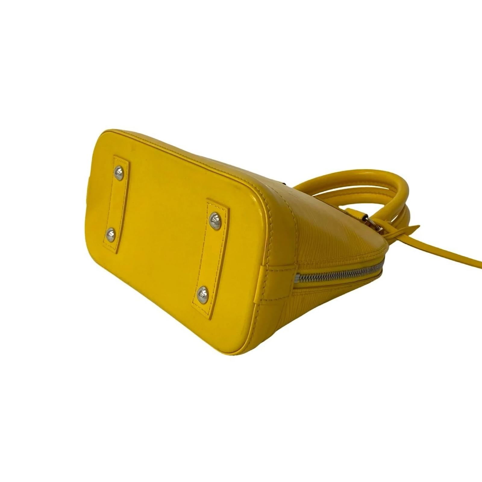 Louis Vuitton Alma BB Epi Leather Handbag Yellow  ref.2418706