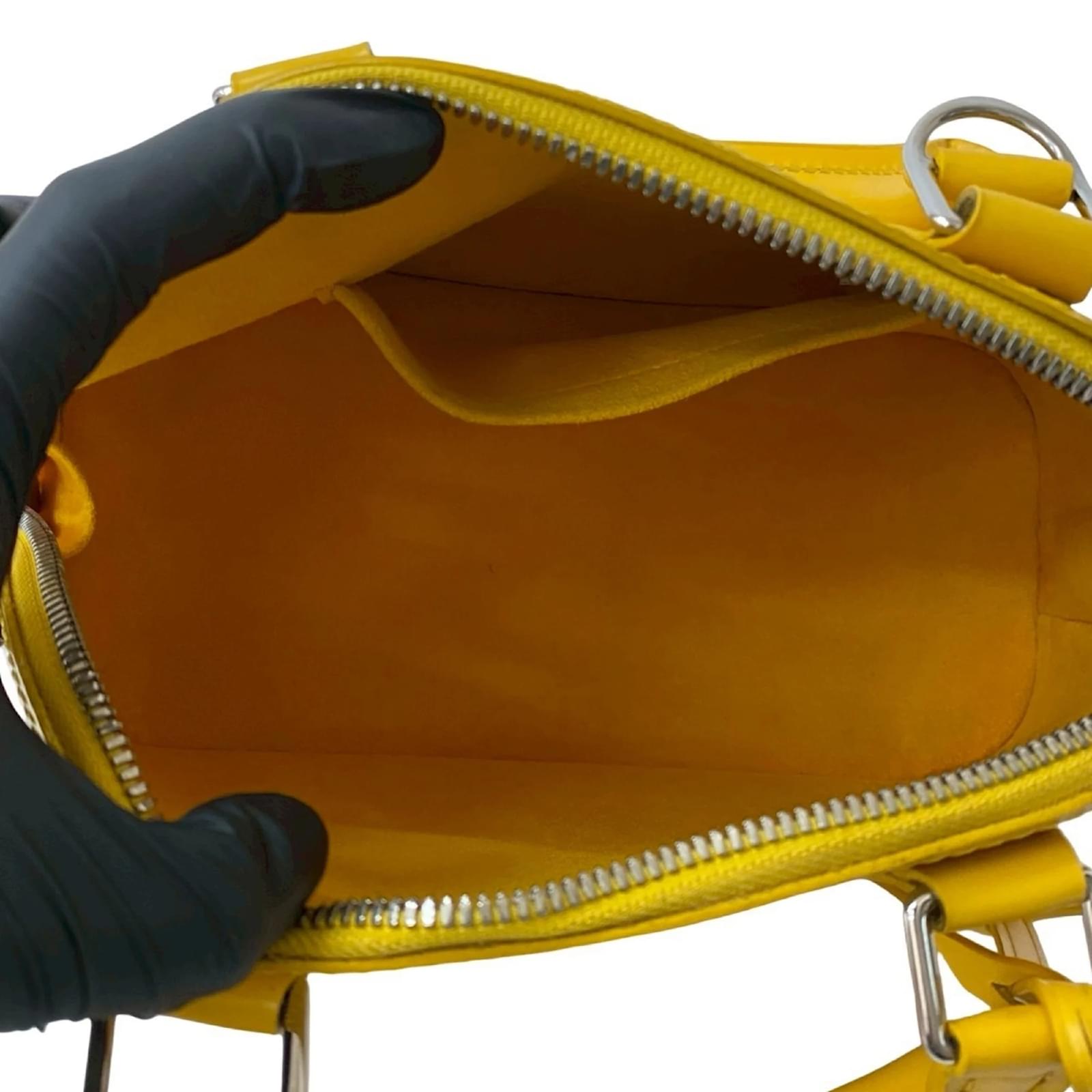 Louis Vuitton Alma BB Epi Leather Handbag Yellow  ref.2418706