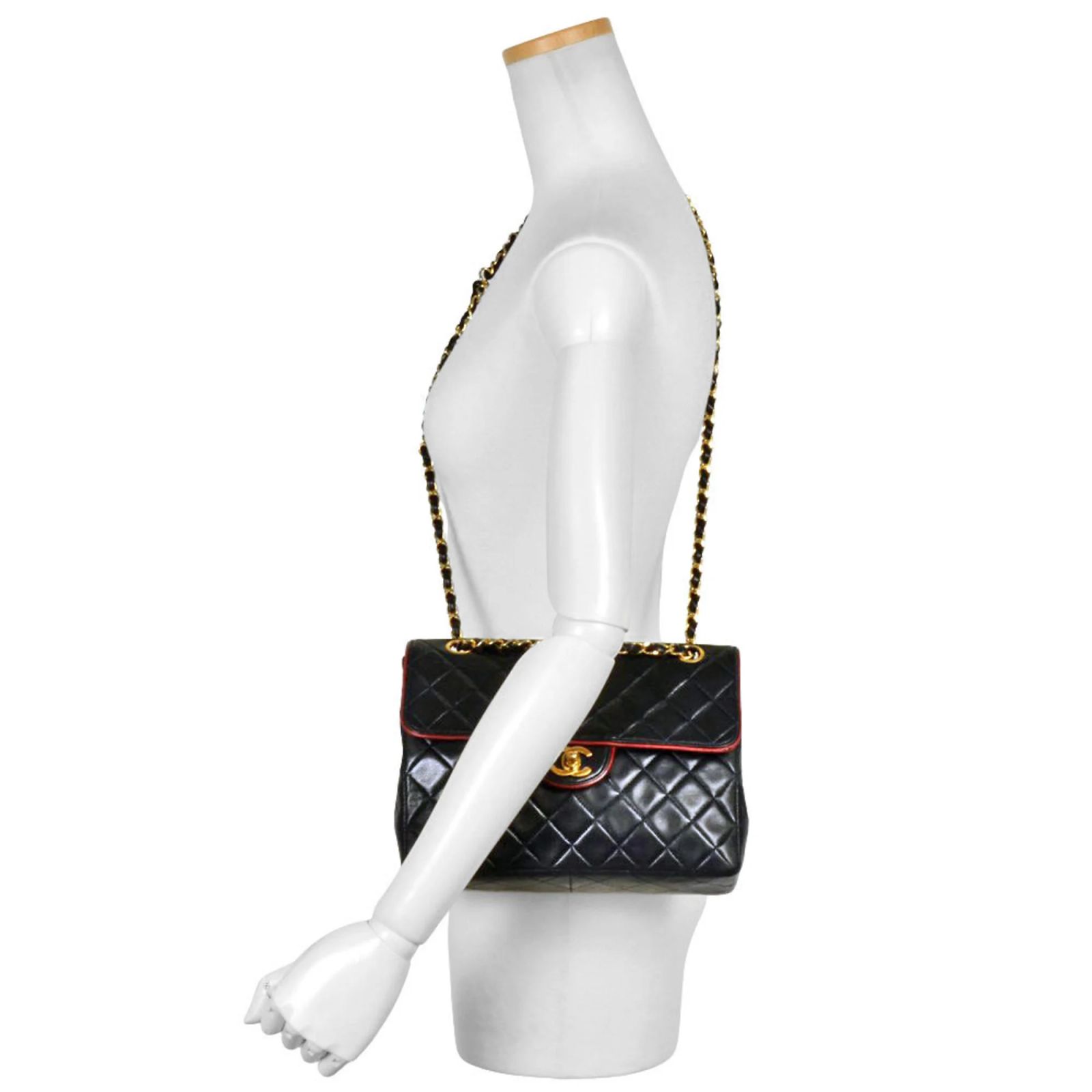 Chanel Matelasse Coco Mark Chain Shoulder Bag Navy blue Leather 