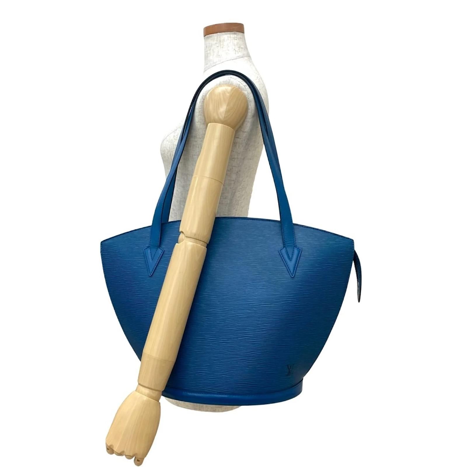 Louis Vuitton Saint-Jacques Shopping Tote Bag Blue Leather ref.2418735