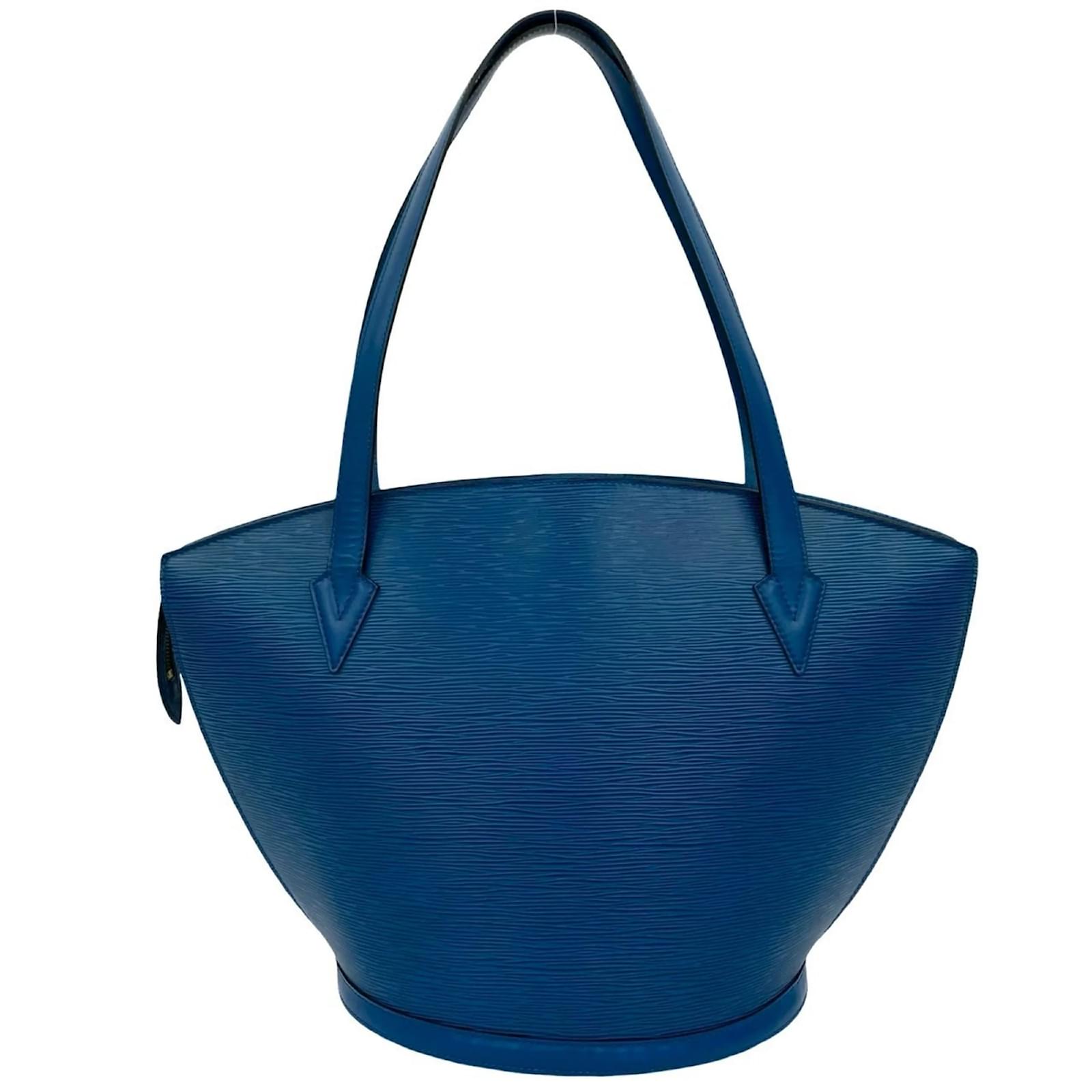 Louis Vuitton Saint-Jacques Shopping Tote Bag Blue Leather ref.2418735