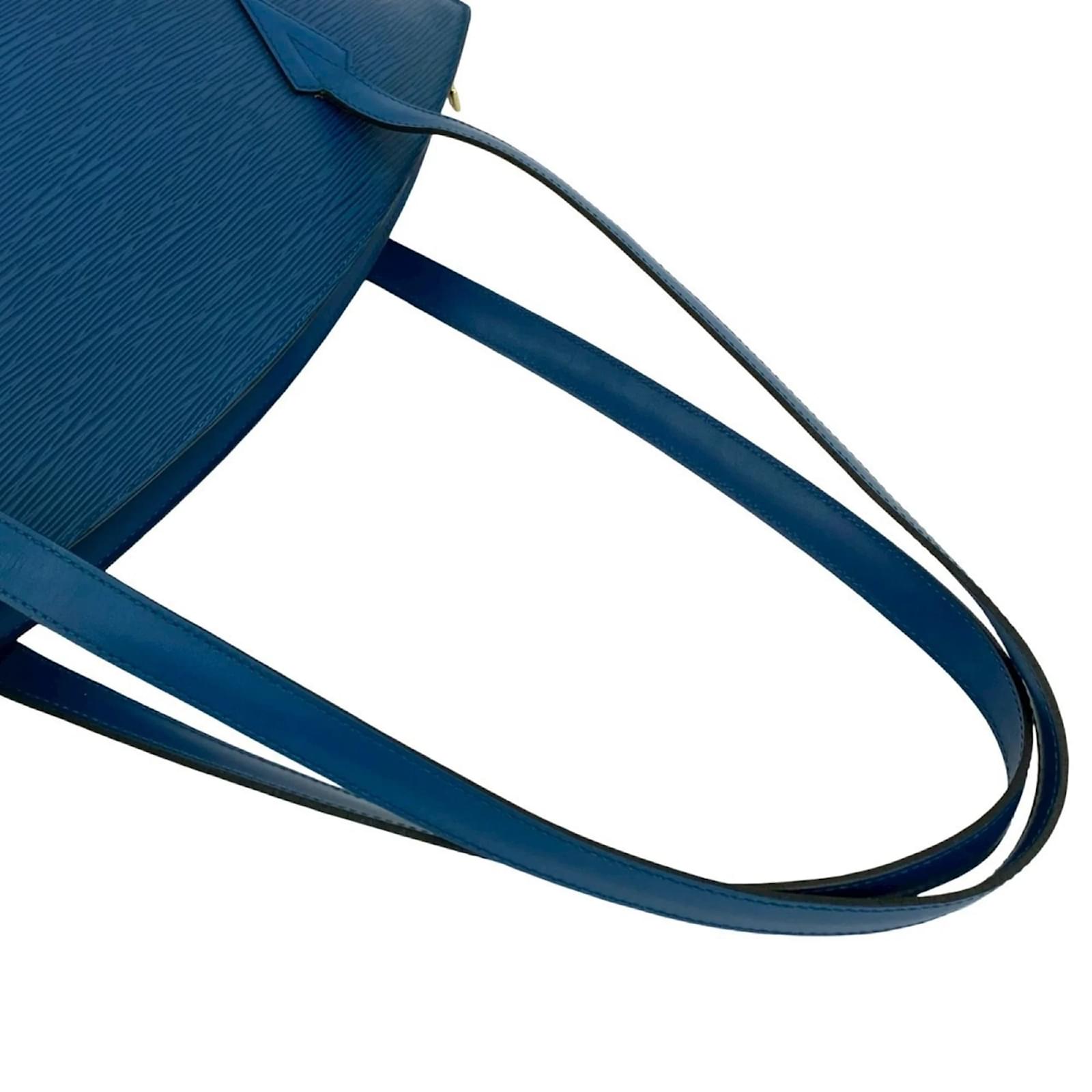 Louis Vuitton Saint-Jacques Shopping Tote Bag Blue Leather ref.2418735