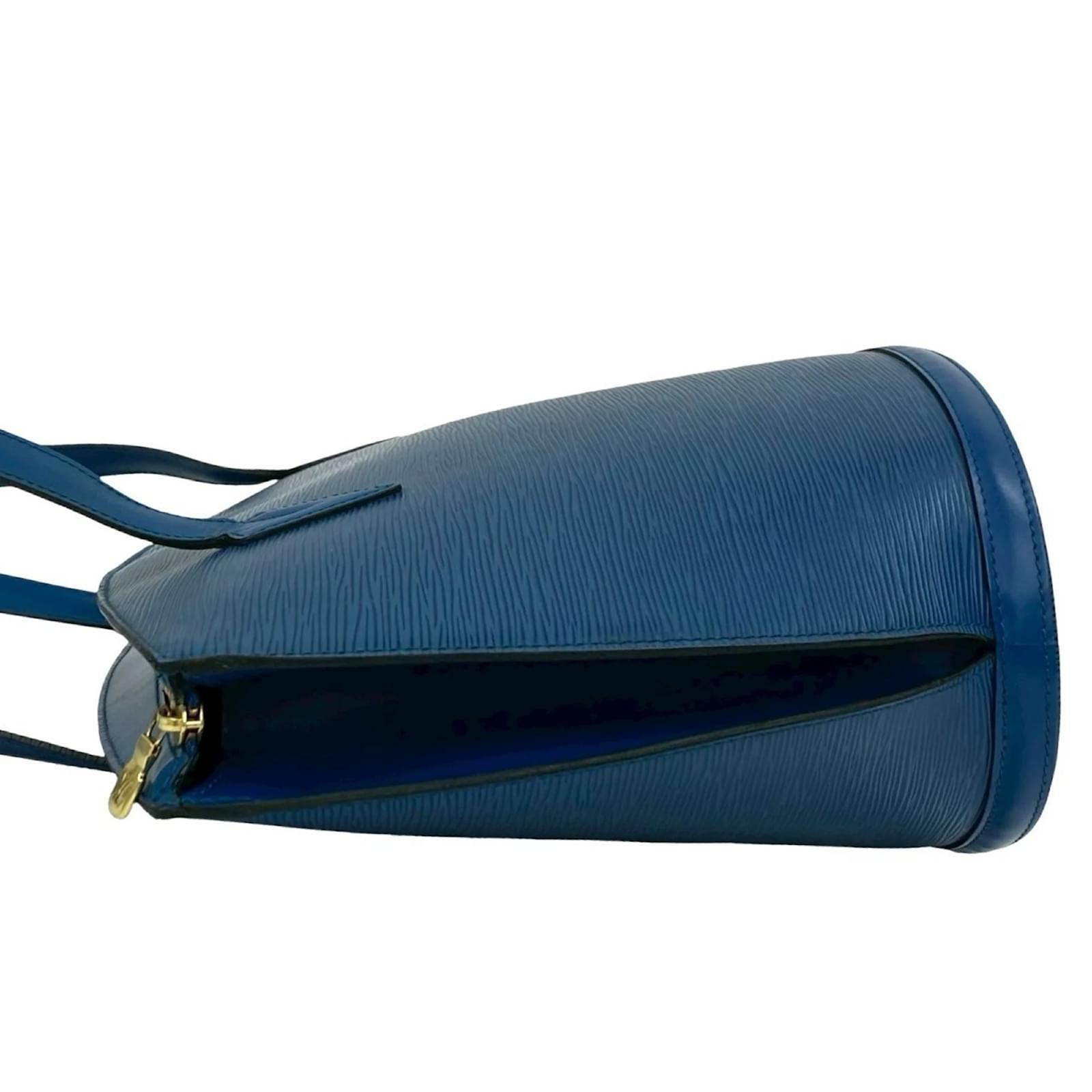 Louis Vuitton Saint-Jacques Shopping Tote Bag Blue Leather ref.2418735