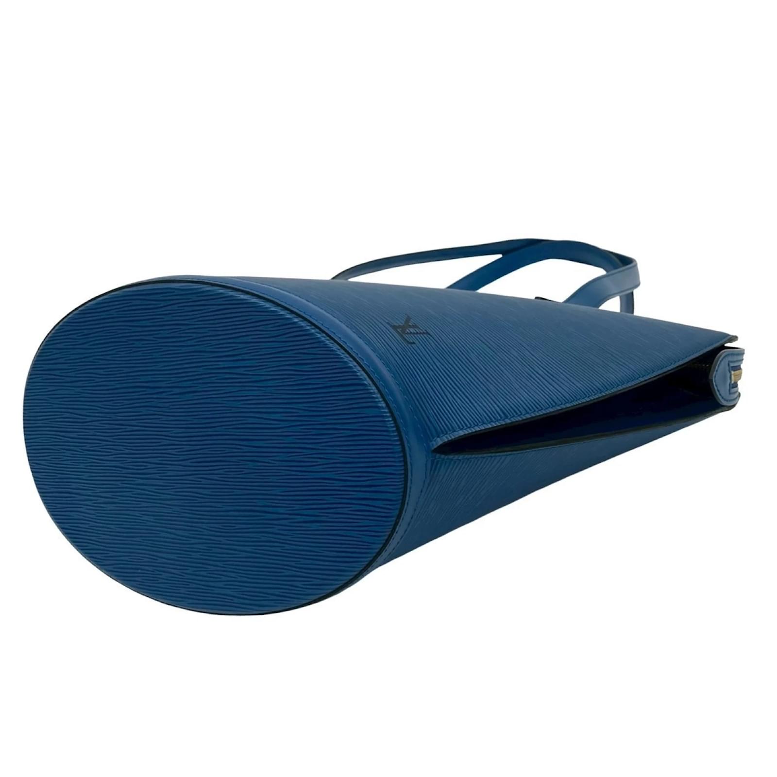 Louis Vuitton Saint-Jacques Shopping Tote Bag Blue Leather ref.2418735