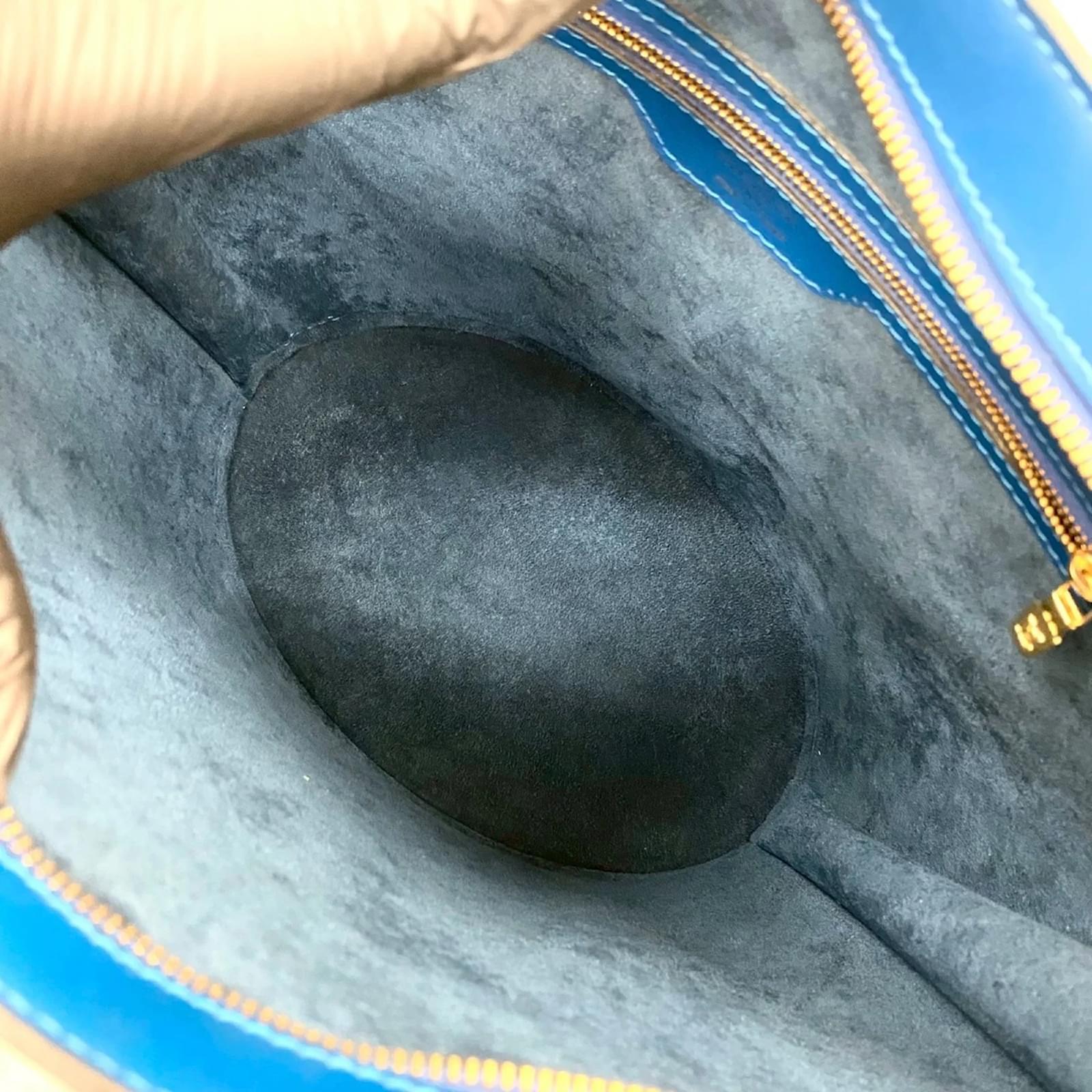 Louis Vuitton Saint-Jacques Shopping Tote Bag Blue Leather ref.2418735