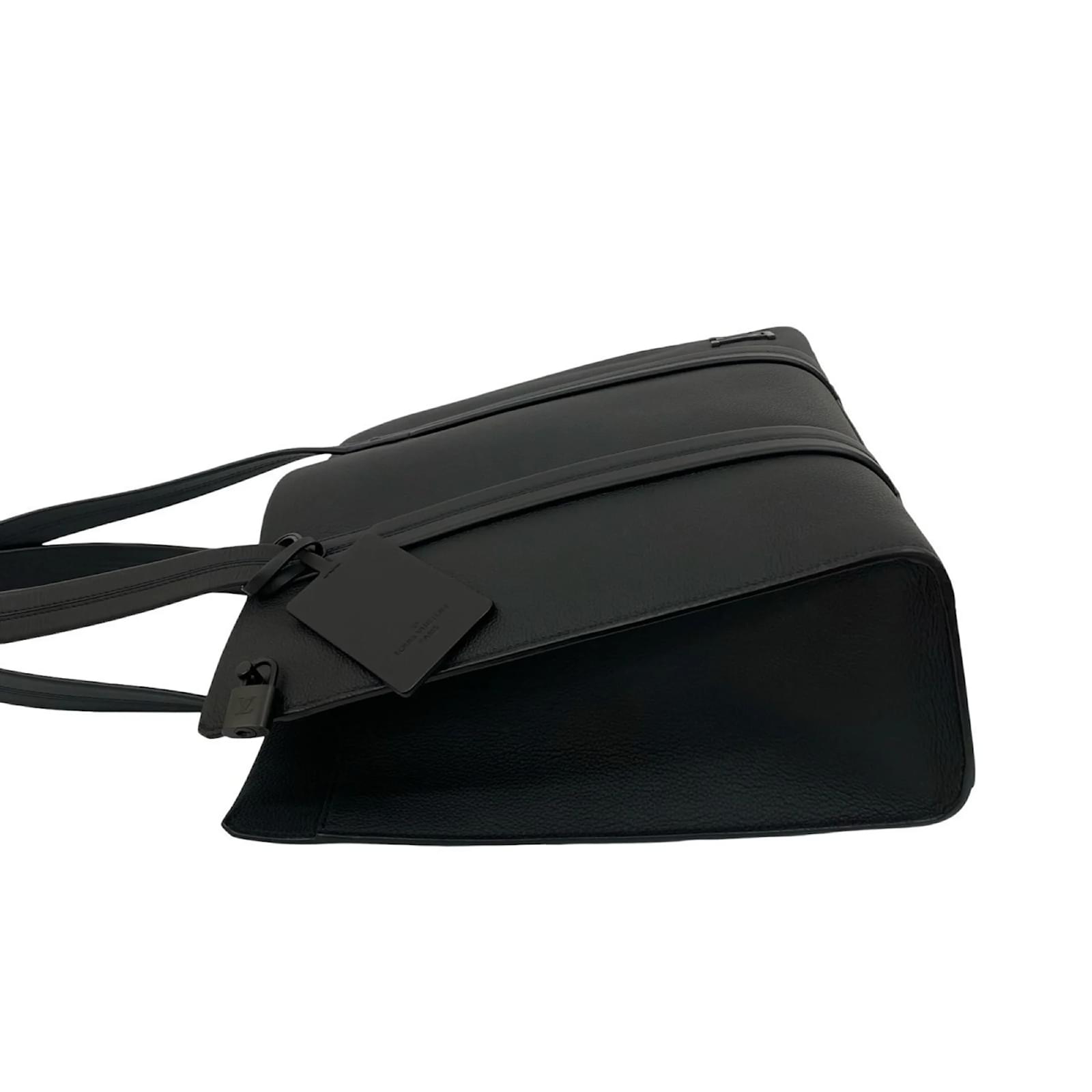 Louis Vuitton Aerogram Takeoff Tote Bag Black Leather  ref.2418742
