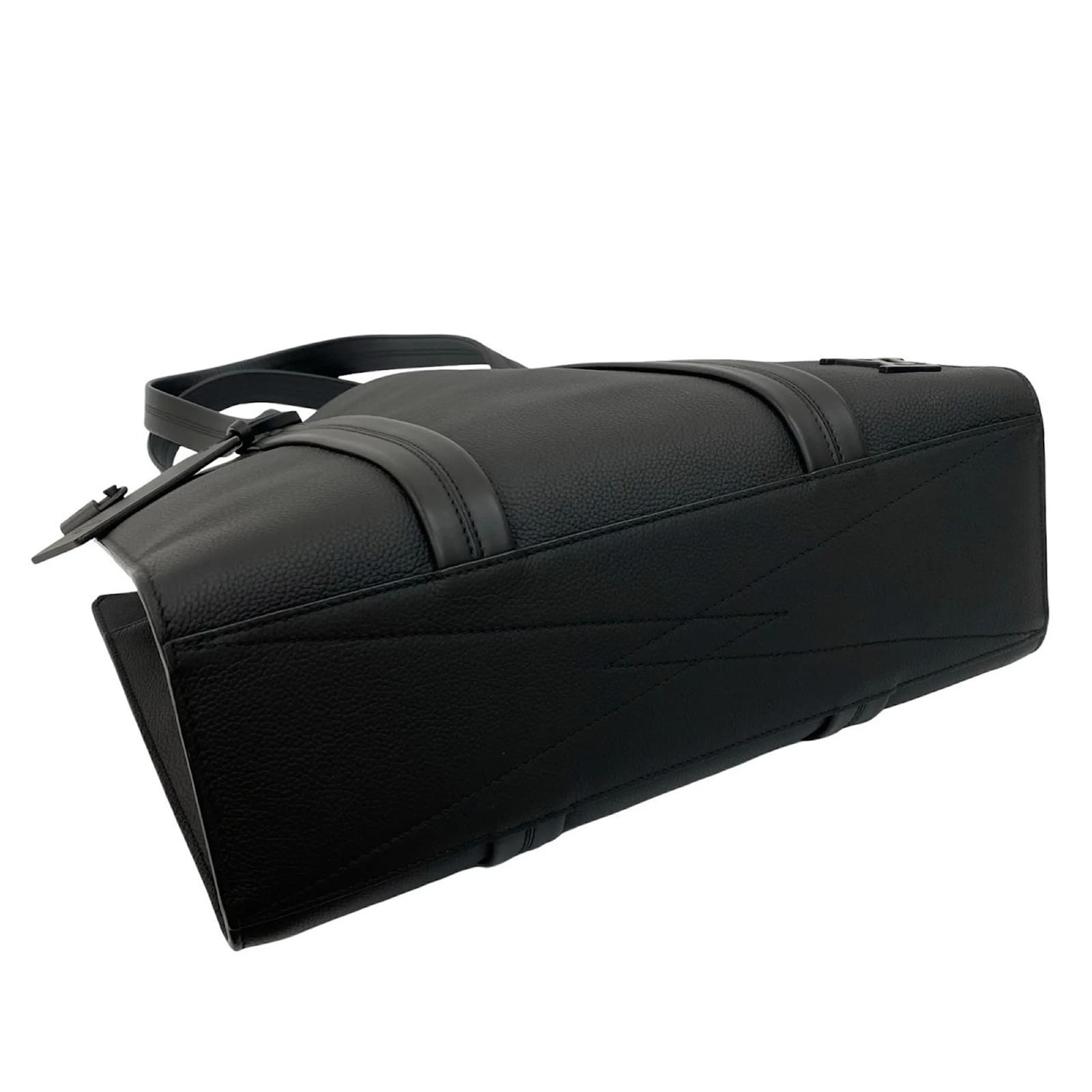 Louis Vuitton Aerogram Takeoff Tote Bag Black Leather  ref.2418742