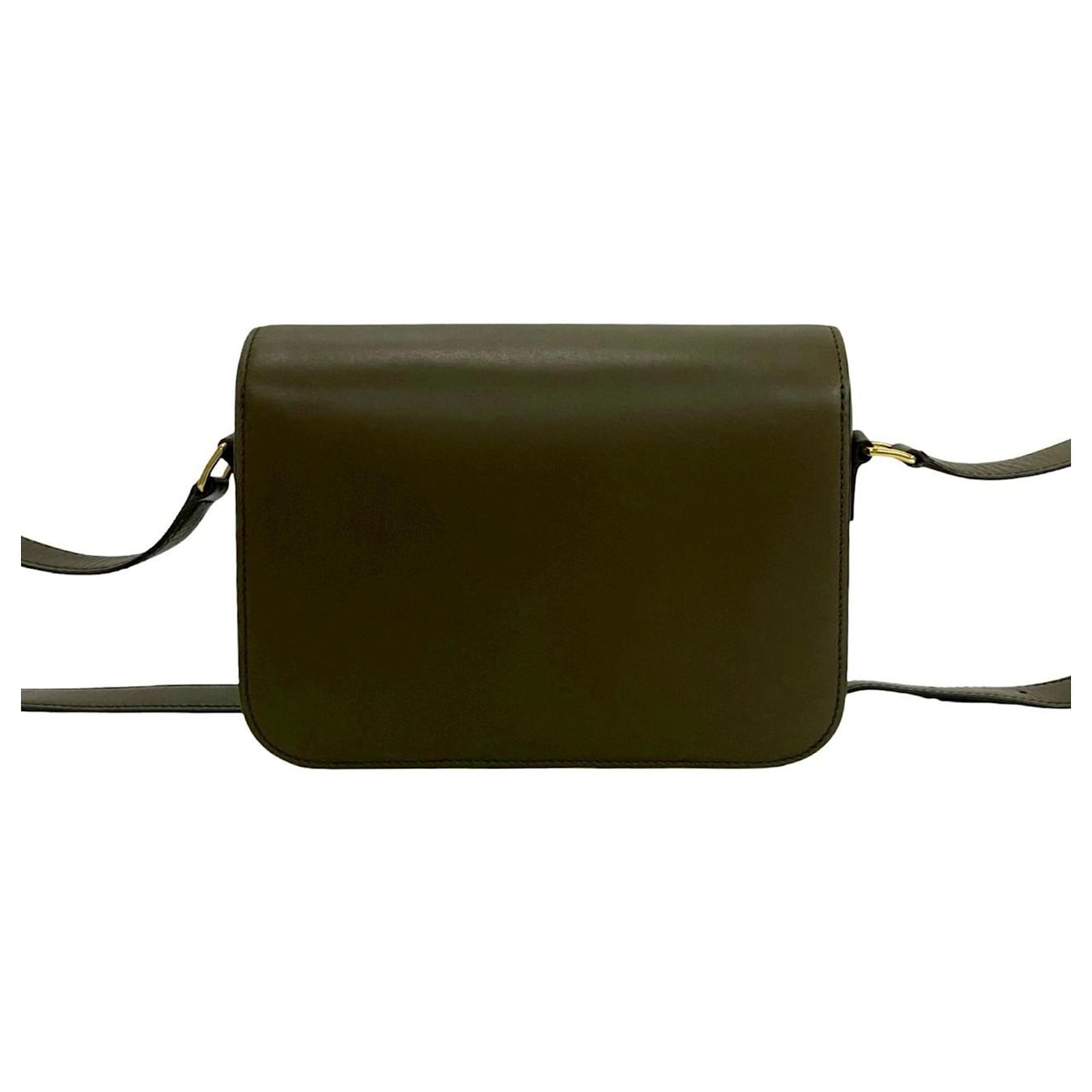 Celine Classic Triomphe Logo Leather Mini Shoulder Bag